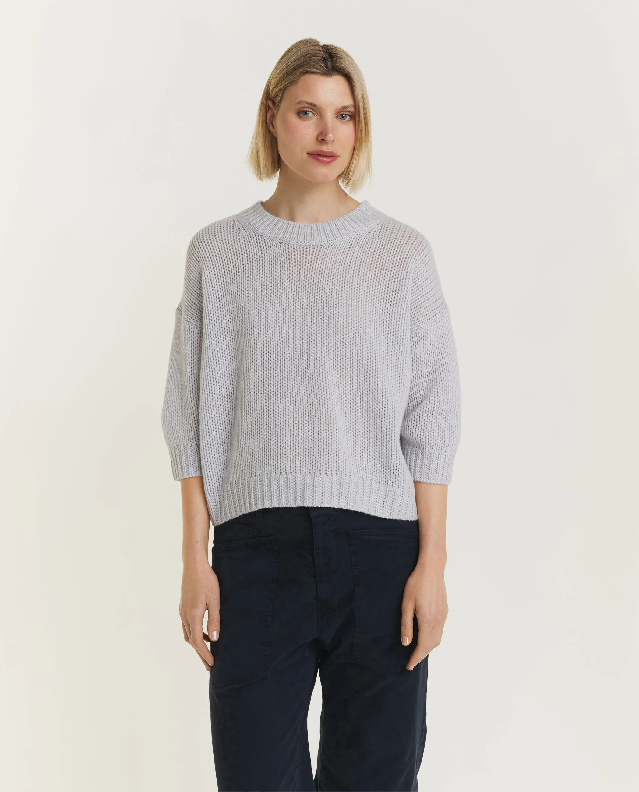Wool Cashmere Trui - Lichtgrijs sold by Pauw Amsterdam