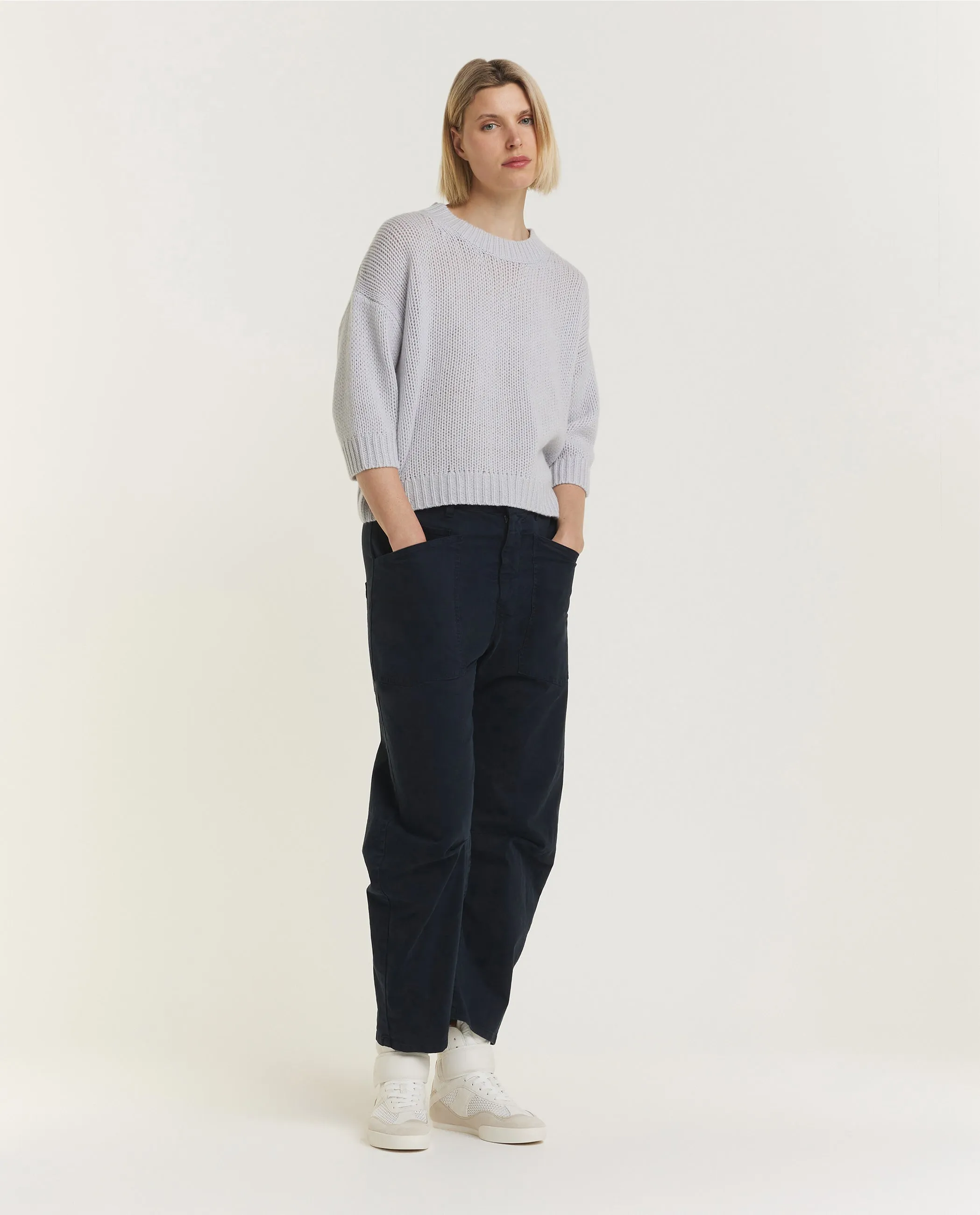 Wool Cashmere Trui - Lichtgrijs sold by Pauw Amsterdam product image thumbnail 3