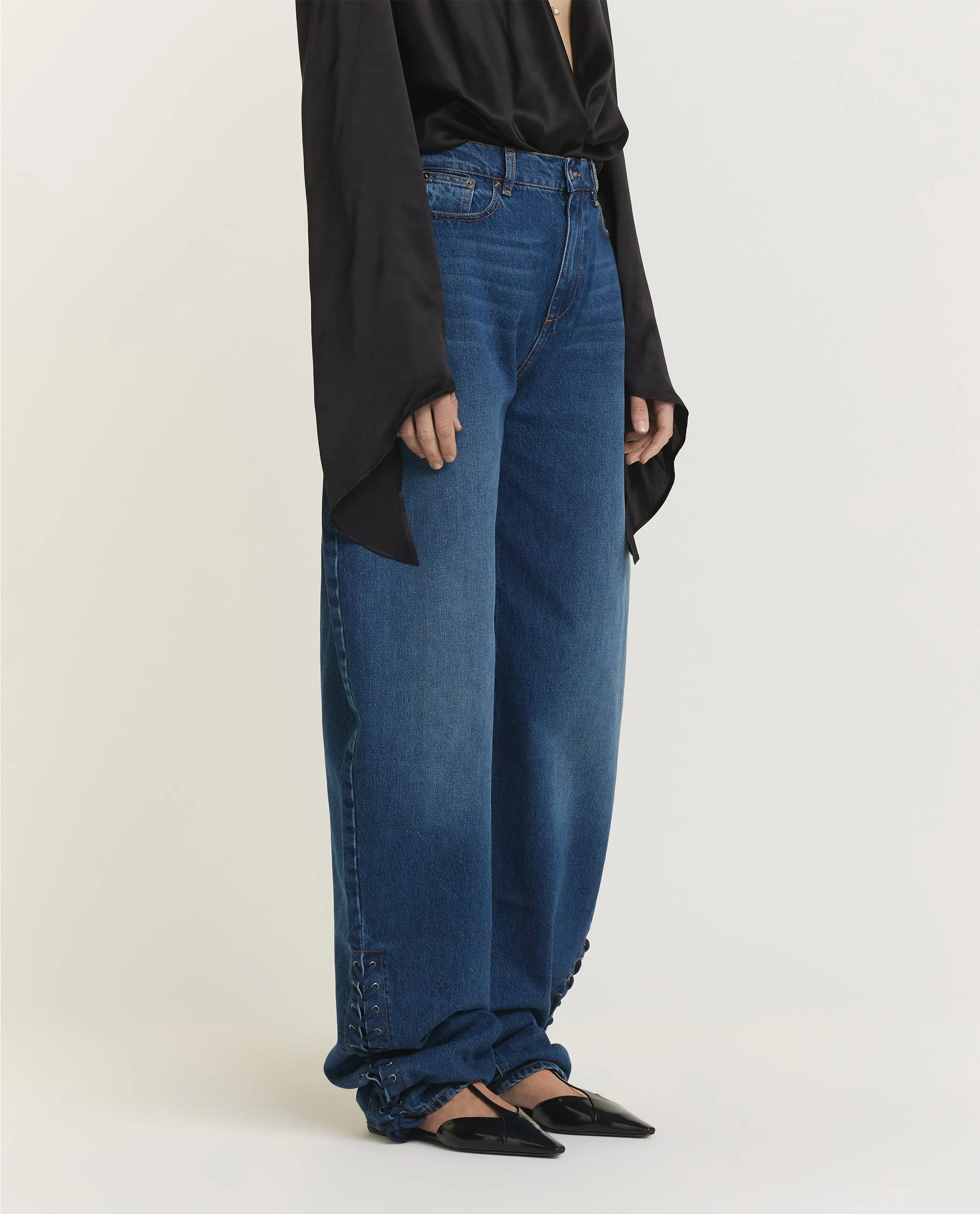 Geveterde Oversized Denim - Blauw sold by Pauw Amsterdam product image thumbnail 4