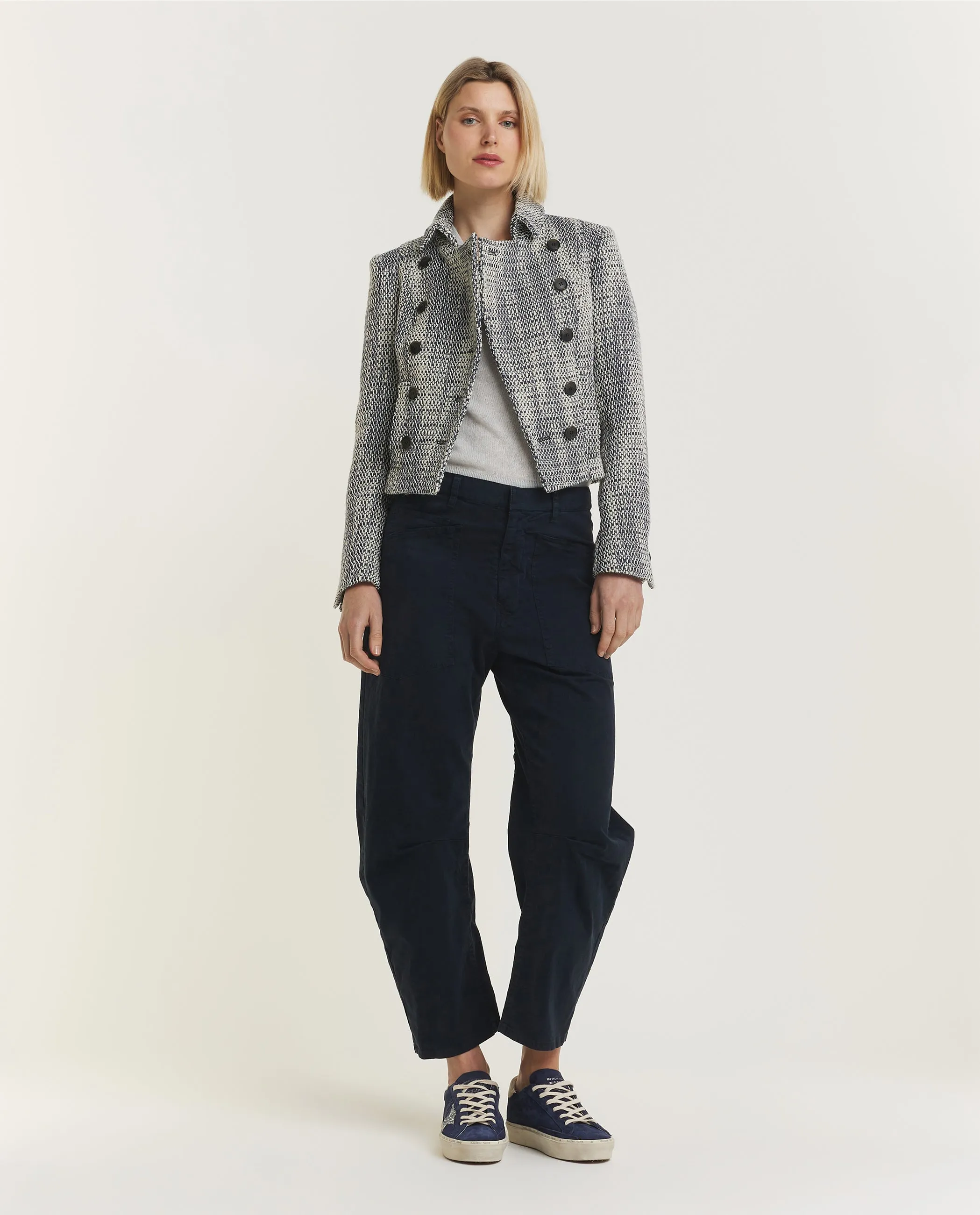 Korte Mouwen Cashmere V-Neck - Grijs sold by Pauw Amsterdam product image thumbnail 3