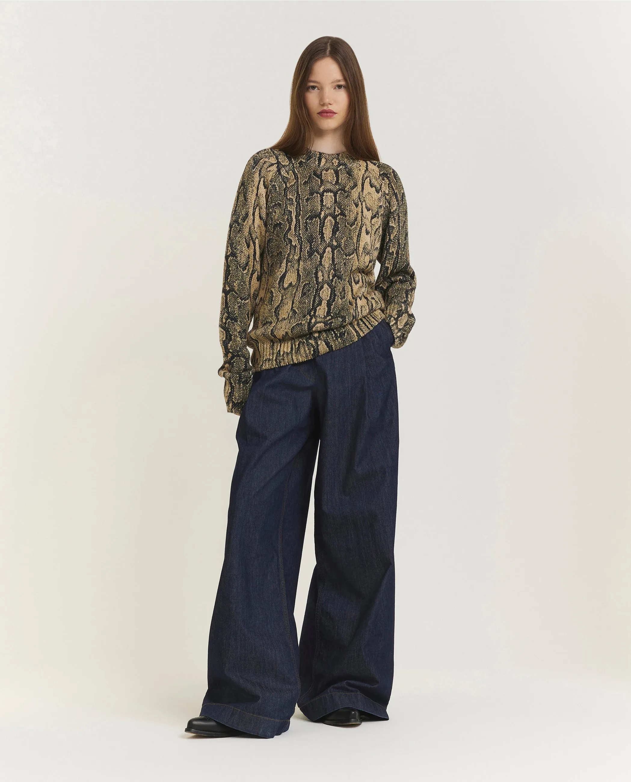 Pila Wijde Katoenen Broek - Blauw sold by Pauw Amsterdam