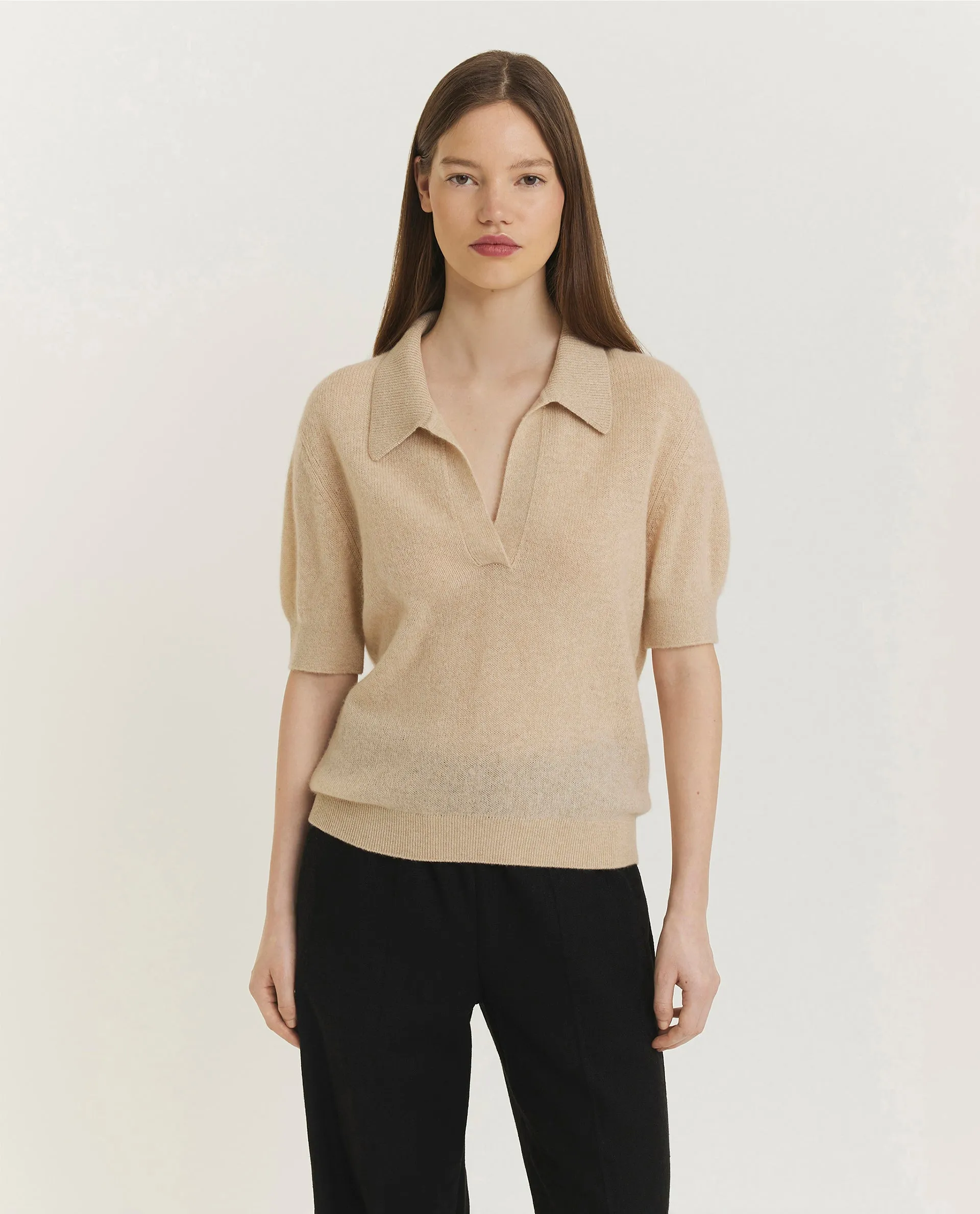 Cashmere Polo - Lichtbruin sold by Pauw Amsterdam