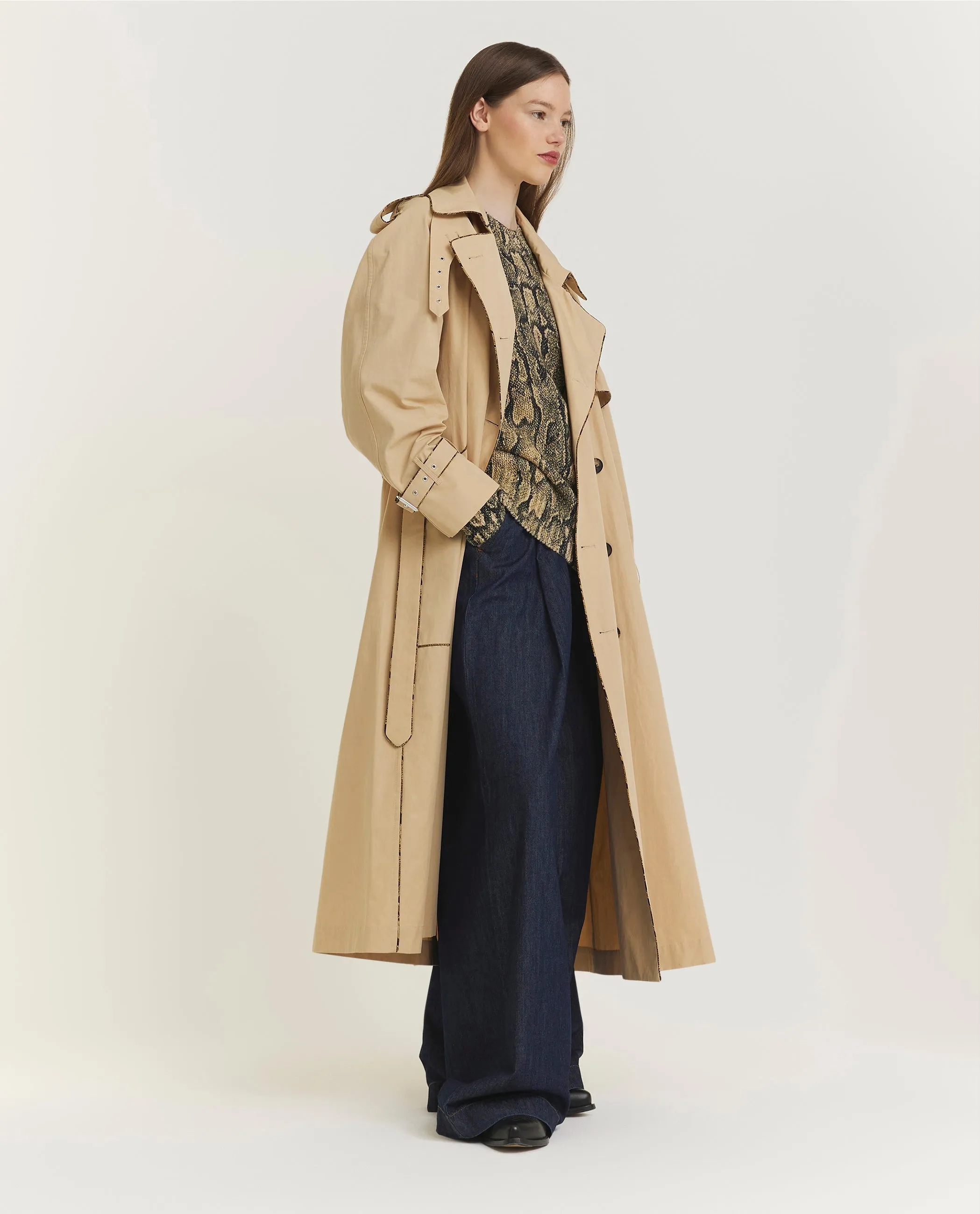 Risto Trenchcoat - Lichtbruin sold by Pauw Amsterdam product image thumbnail 3