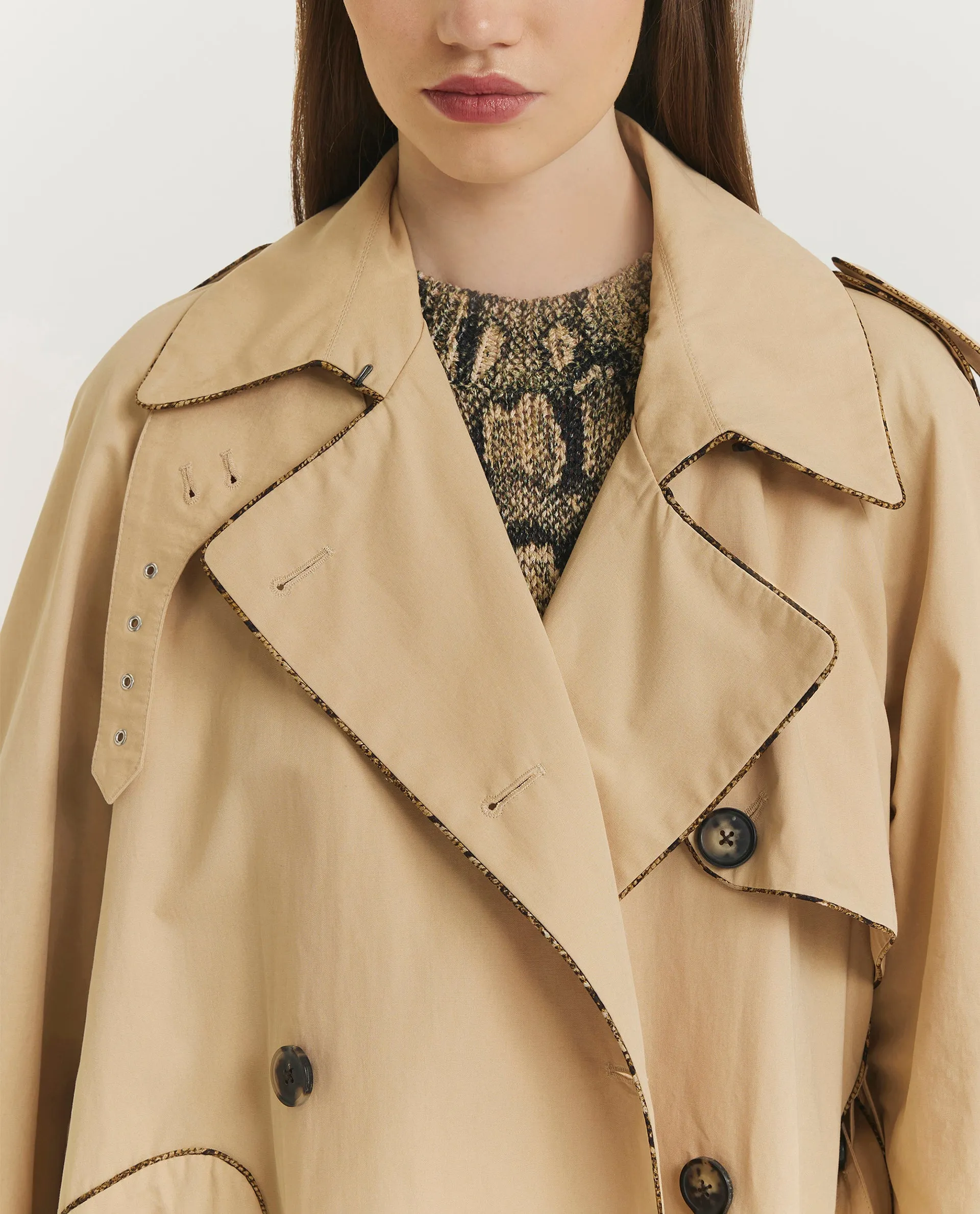 Risto Trenchcoat - Lichtbruin sold by Pauw Amsterdam product image thumbnail 2