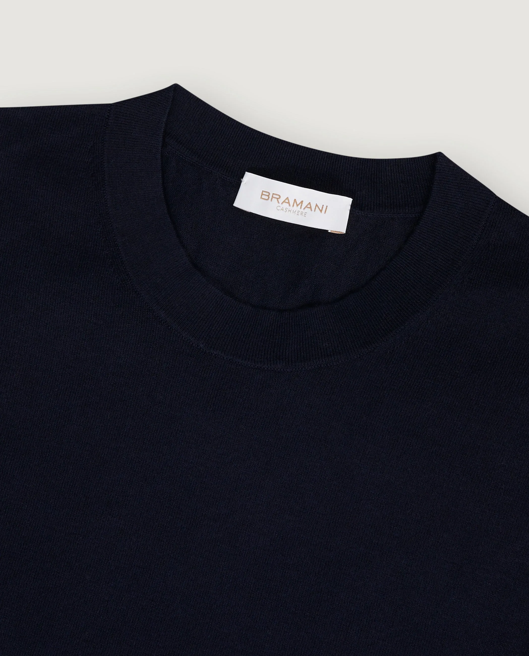 Katoen Zijde T-Shirt - Donkerblauw sold by Pauw Amsterdam product image thumbnail 2