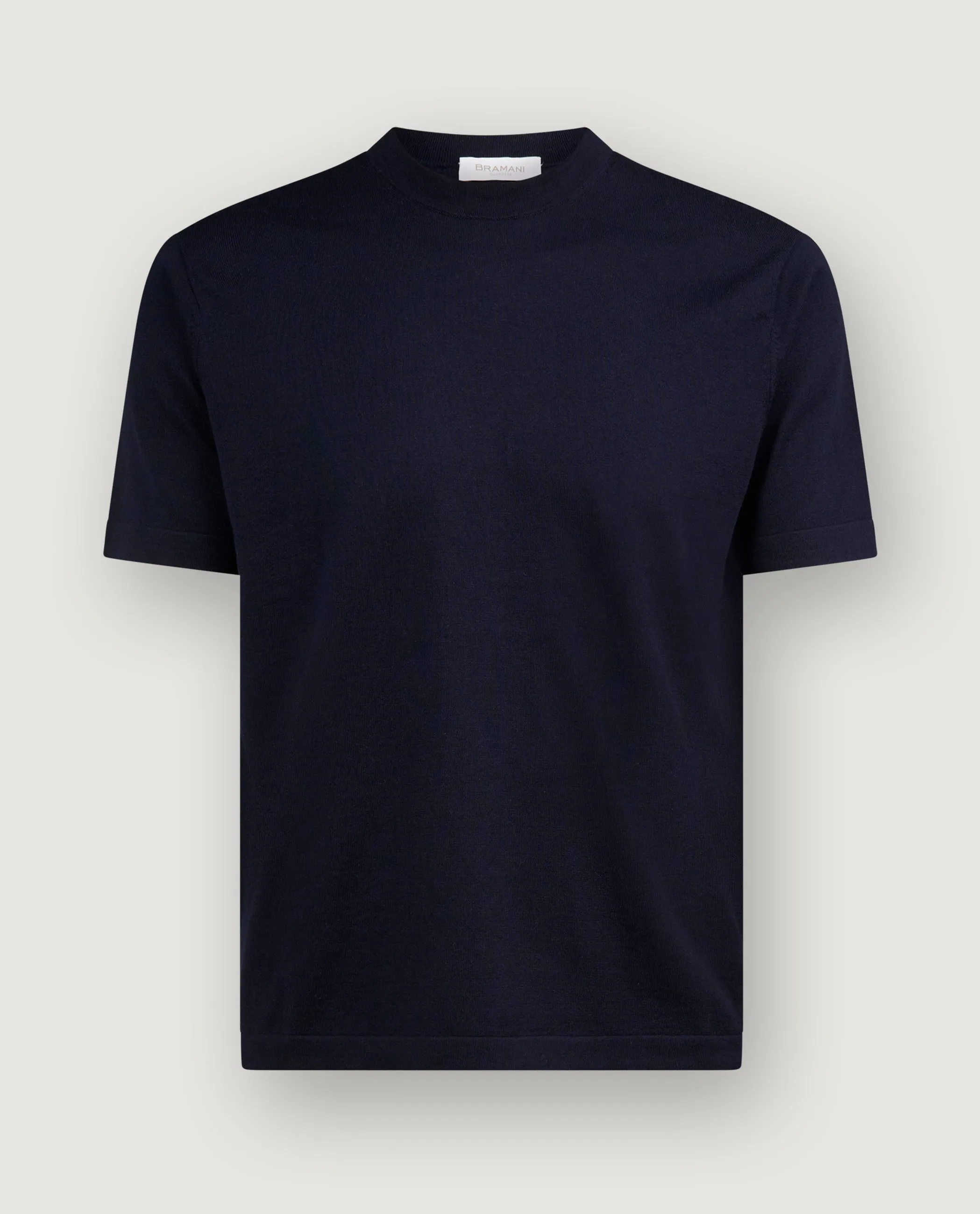 Katoen Zijde T-Shirt - Donkerblauw sold by Pauw Amsterdam