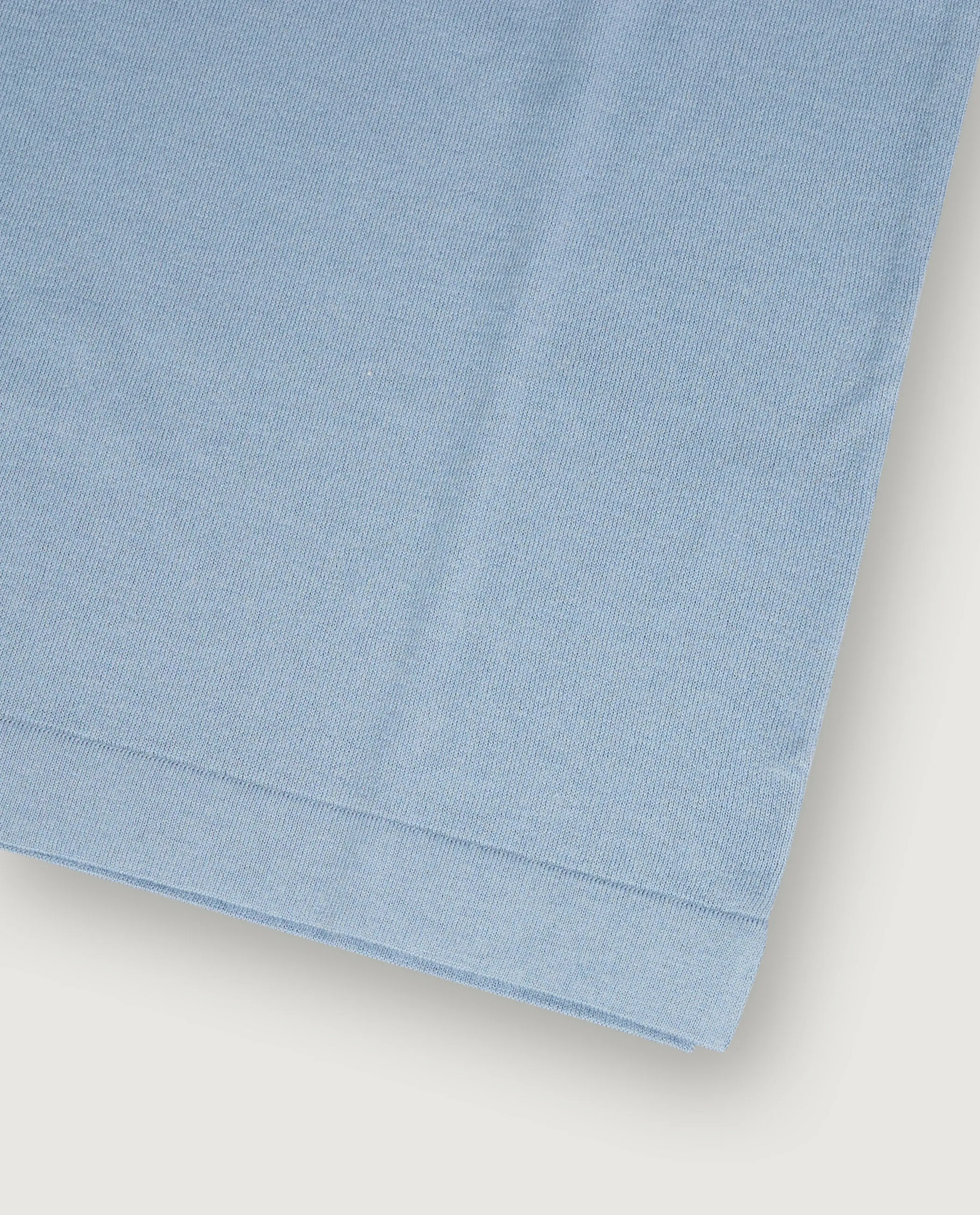 Katoen Zijde T-Shirt - Lichtblauw sold by Pauw Amsterdam product image thumbnail 4