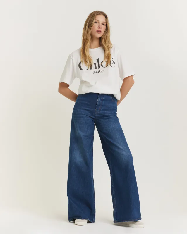 Palazzo jeans - offline only  - Blauw sold by Pauw Amsterdam