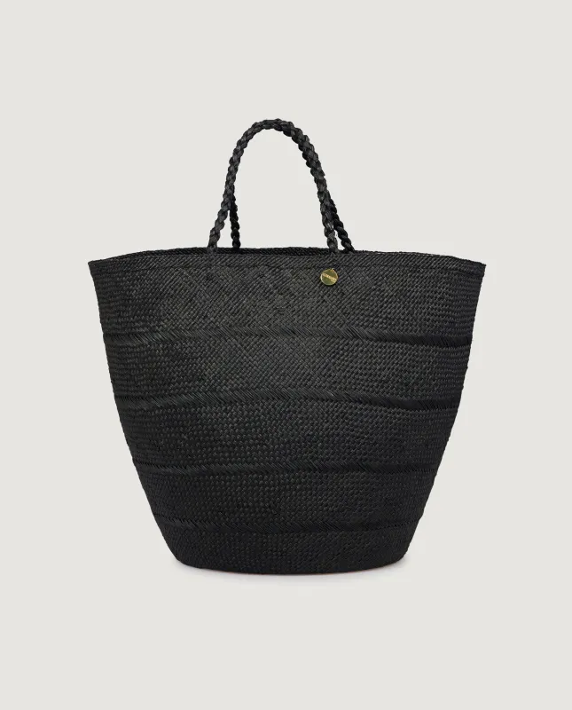 Grote Capazo Shopper - Zwart sold by Pauw Amsterdam