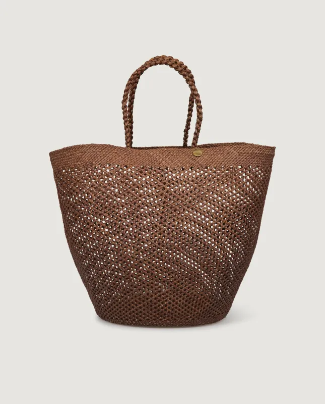 Grote Capazo Shopper - Bruin sold by Pauw Amsterdam