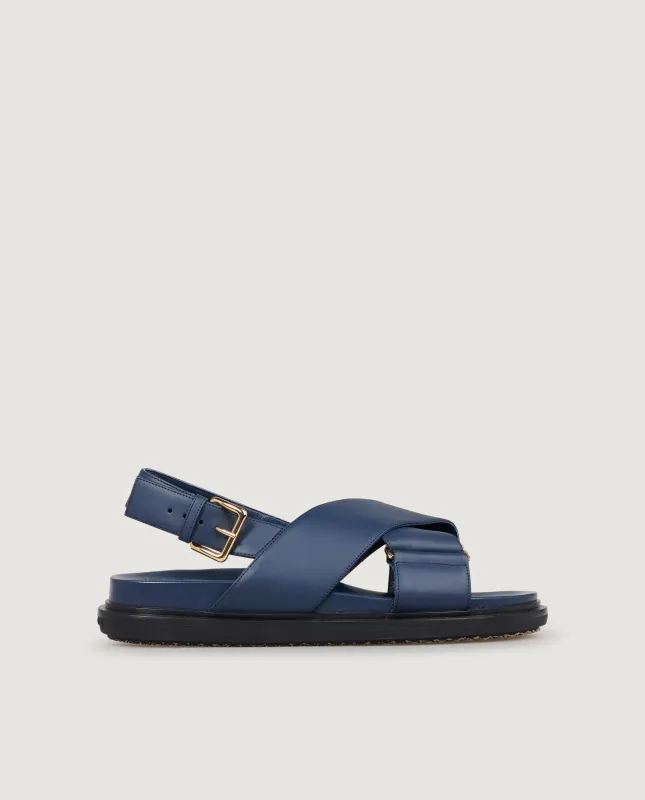 Leren sandalen - Blauw sold by Pauw Amsterdam
