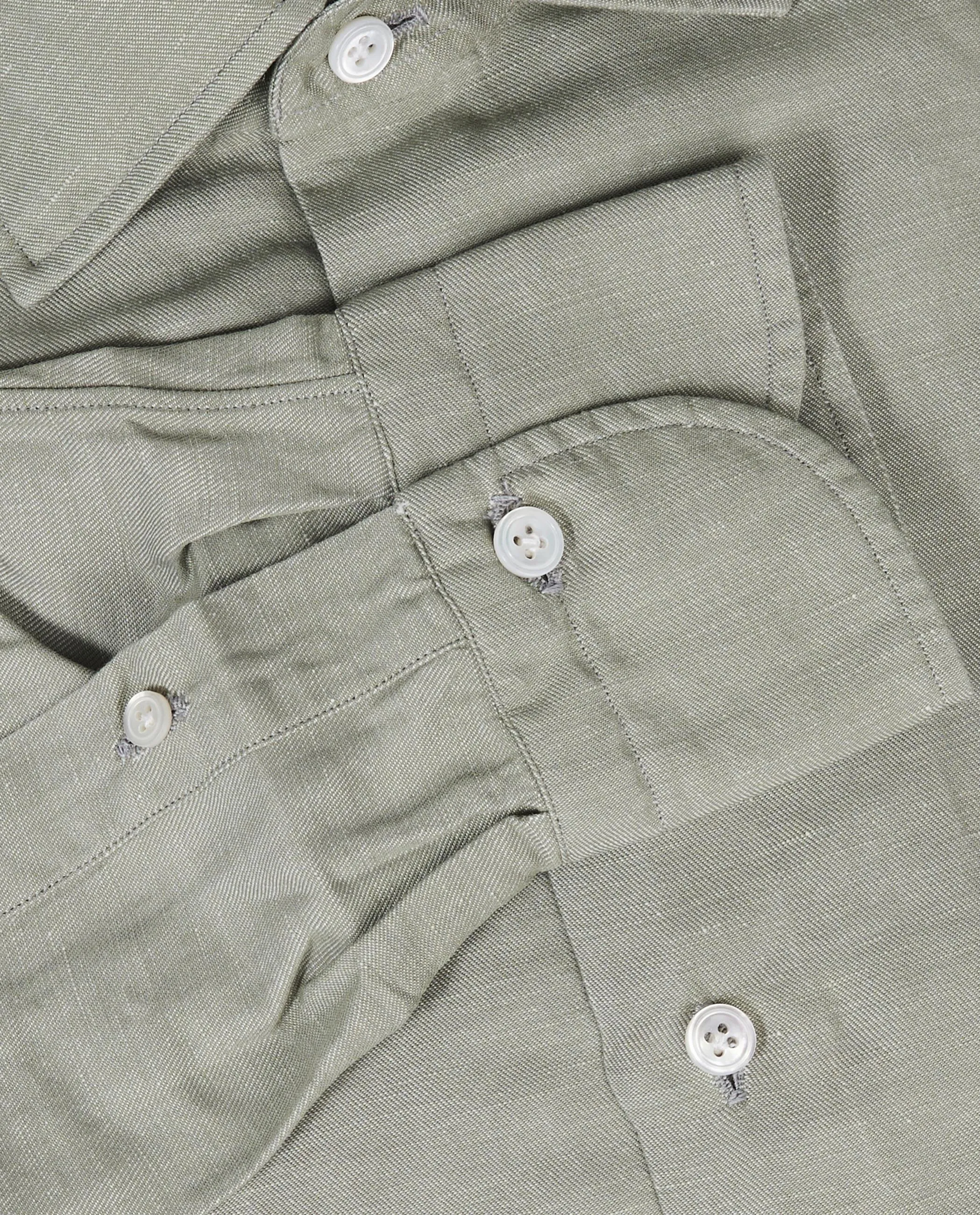 Katoen Linnen Shirt - Groen sold by Pauw Amsterdam product image thumbnail 3