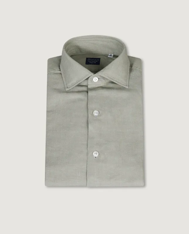 Katoen Linnen Shirt - Groen sold by Pauw Amsterdam