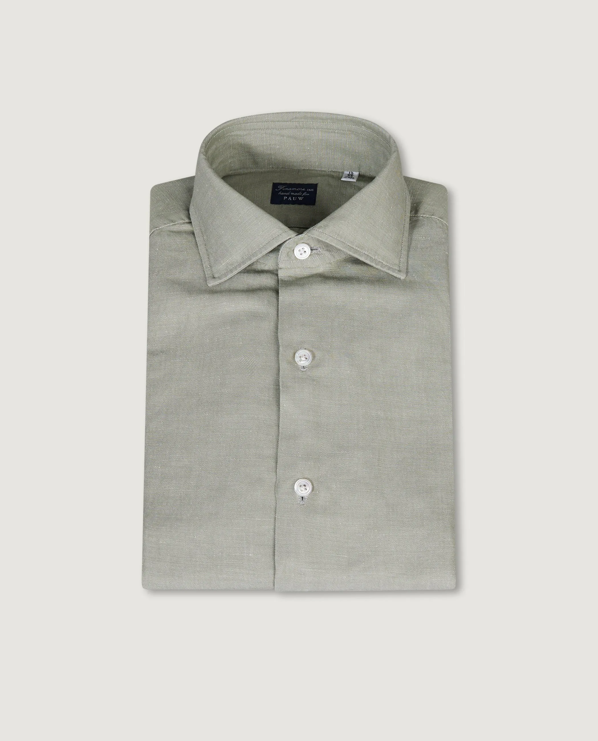 Katoen Linnen Shirt - Groen sold by Pauw Amsterdam