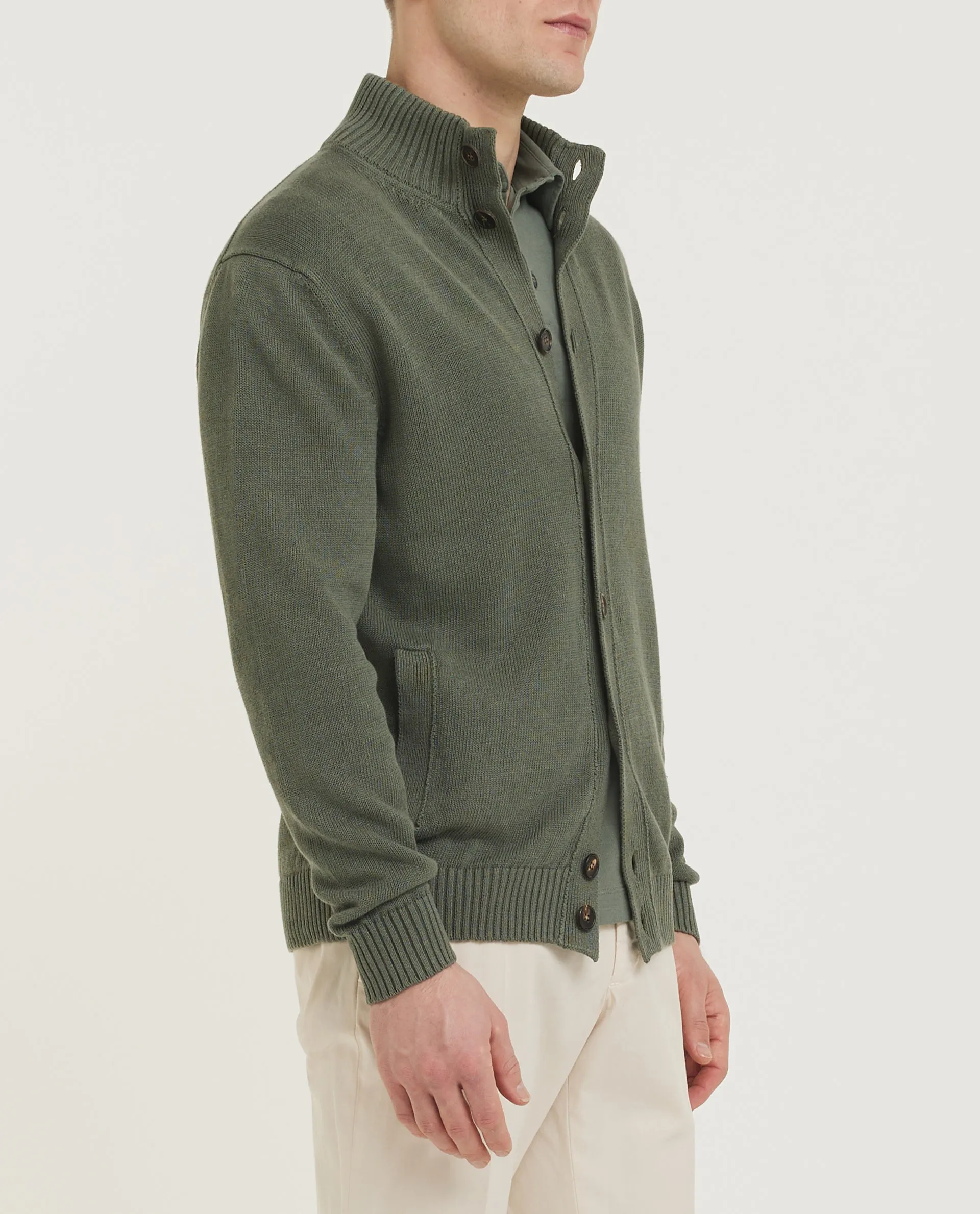 Linnen Katoen Chioto Vest - Groen sold by Pauw Amsterdam product image thumbnail 3