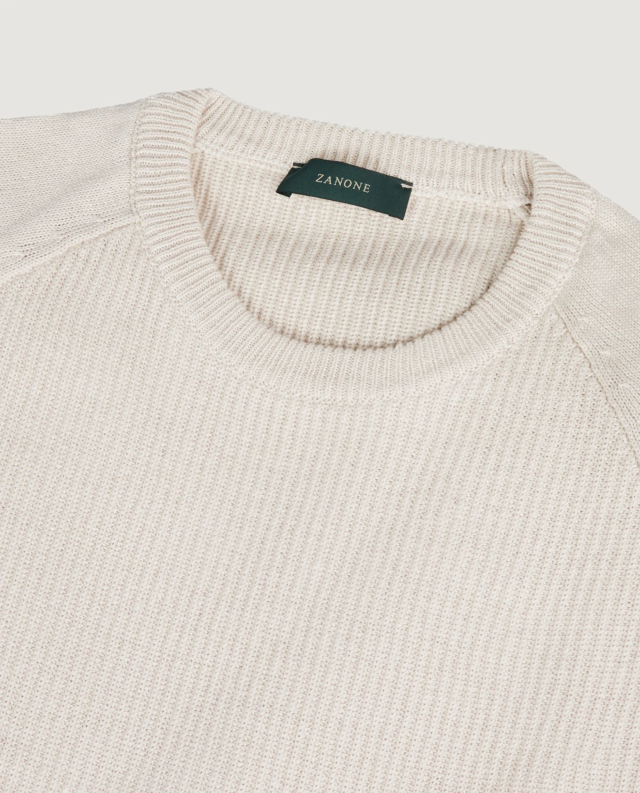 Linnen Katoenen Trui - Ecru sold by Pauw Amsterdam product image thumbnail 4