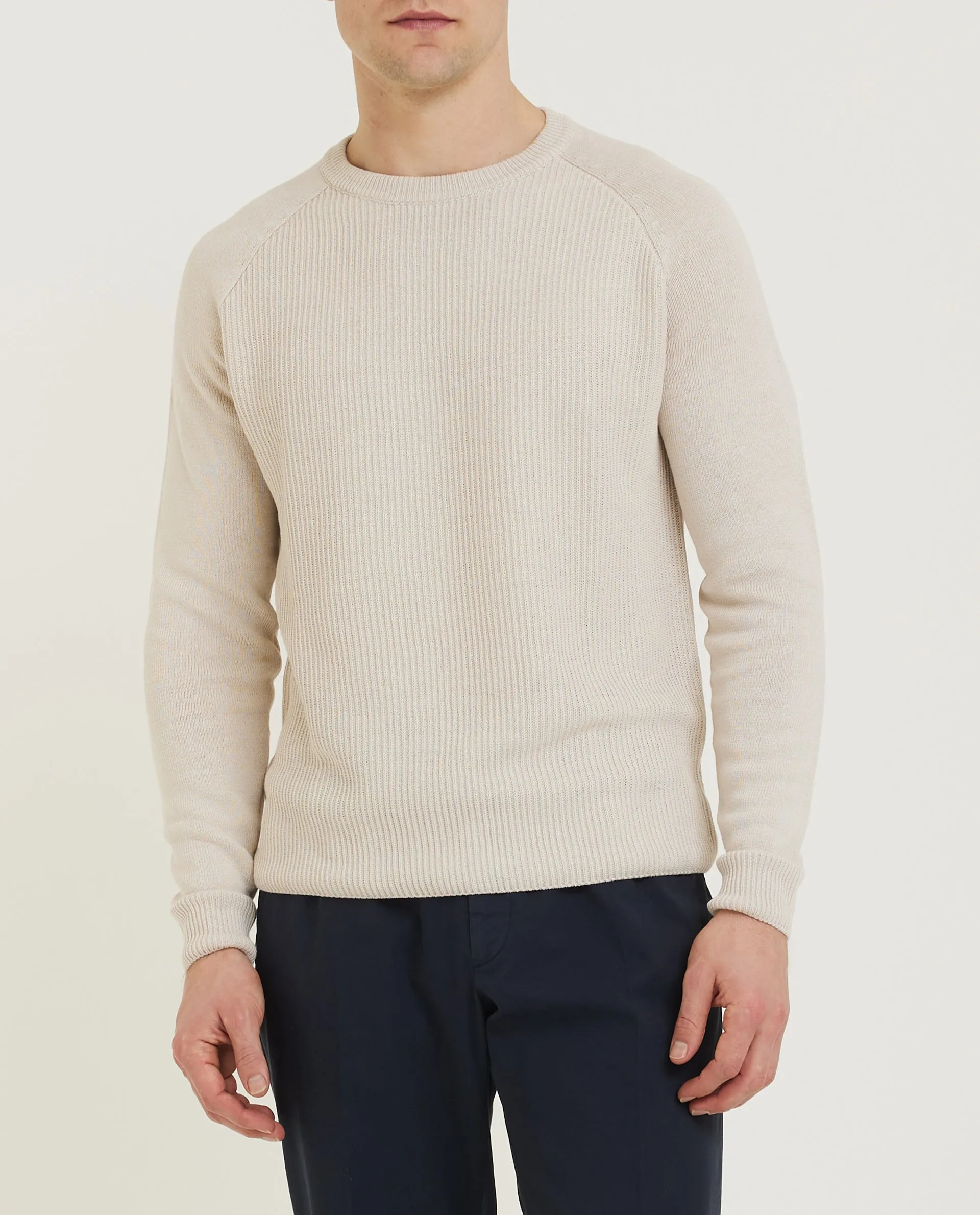 Linnen Katoenen Trui - Ecru sold by Pauw Amsterdam product image thumbnail 2