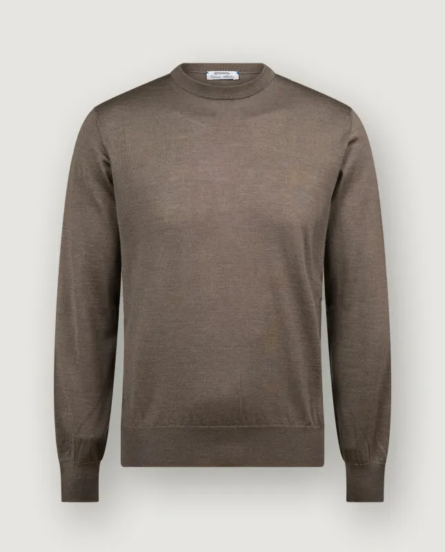 Cashmere Ronde Hals Trui - Bruin sold by Pauw Amsterdam