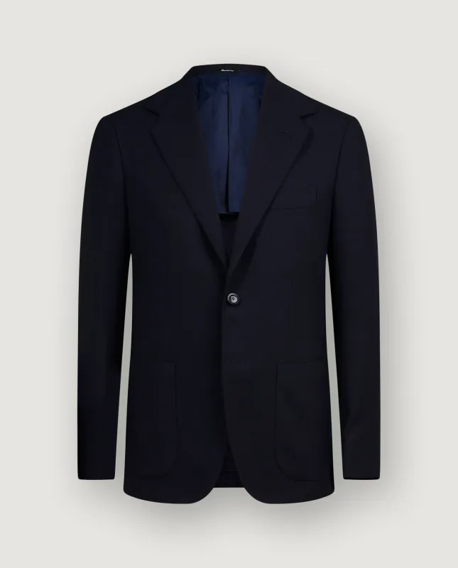 Wollen Twill Jasje - Donkerblauw sold by Pauw Amsterdam