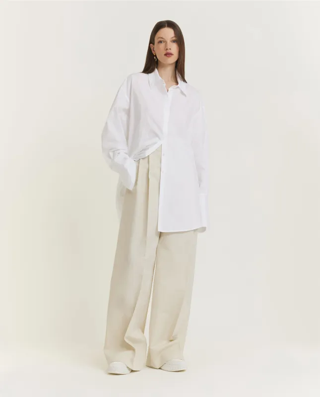 Signature Broek - Ecru sold by Pauw Amsterdam