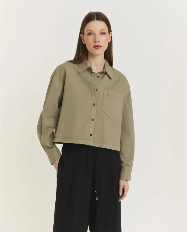 Katoenen Overshirt - Groen sold by Pauw Amsterdam
