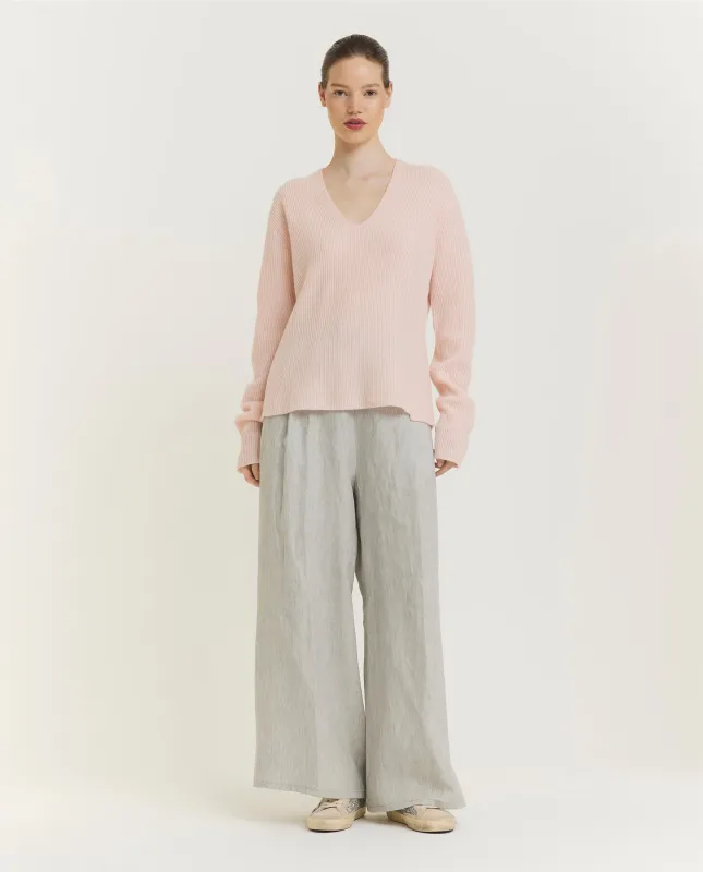 Wijde Linnen Broek - Lichtgrijs sold by Pauw Amsterdam