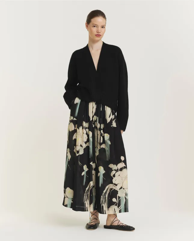 Wijde Print Broek - Zwart sold by Pauw Amsterdam