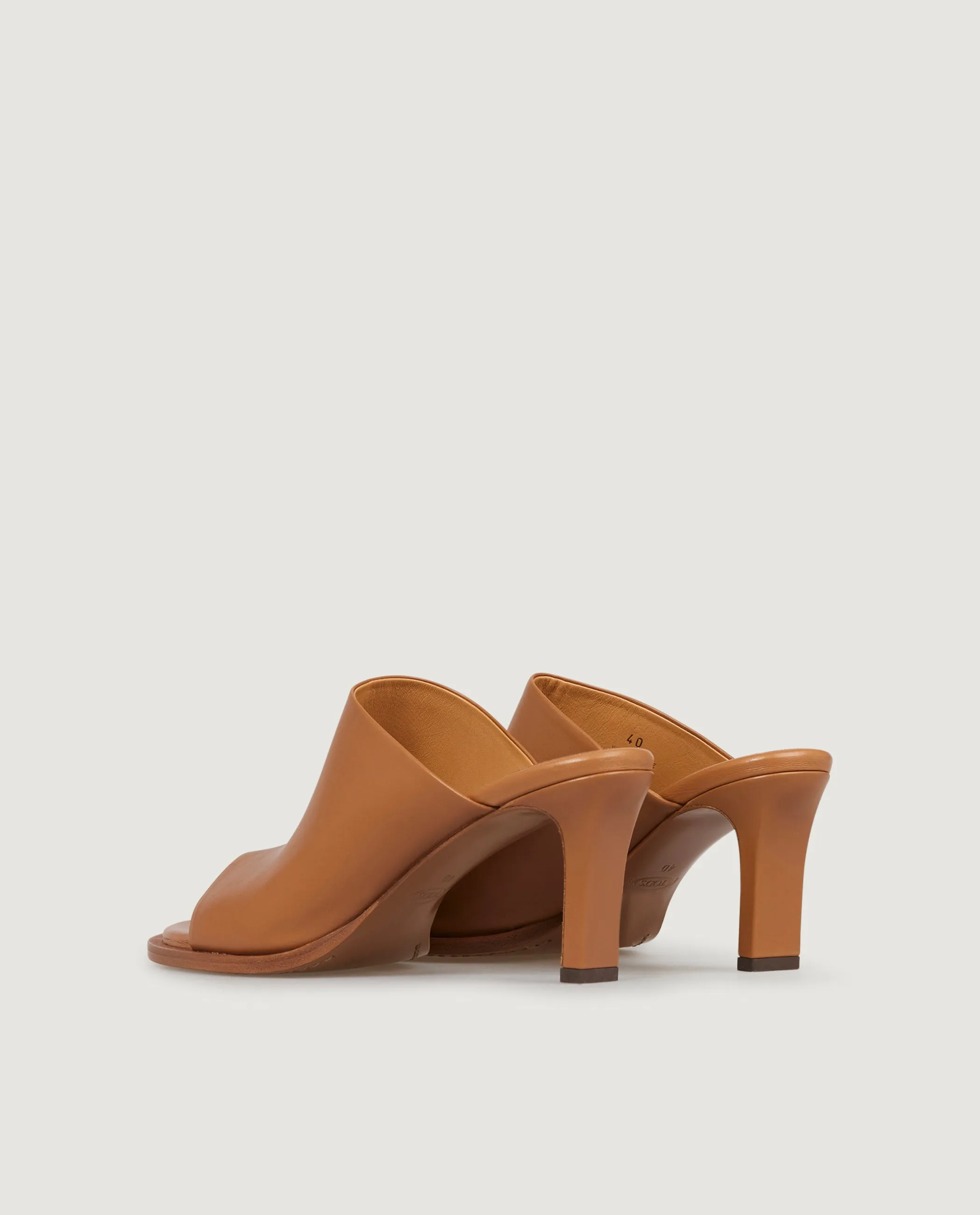 Lederen Mules - Lichtbruin sold by Pauw Amsterdam product image thumbnail 5