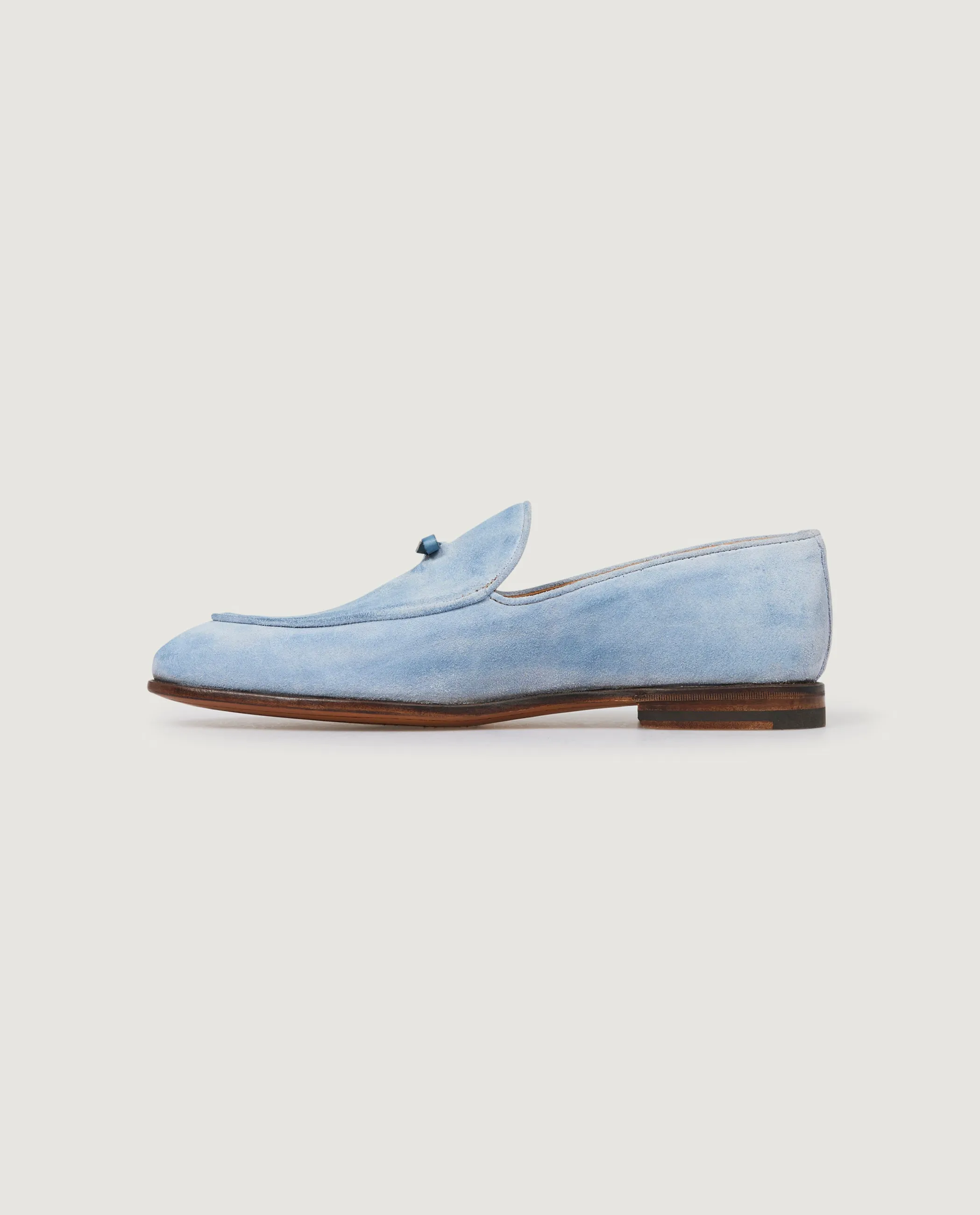 Suede Belgian Loafers - Lichtblauw sold by Pauw Amsterdam product image thumbnail 2