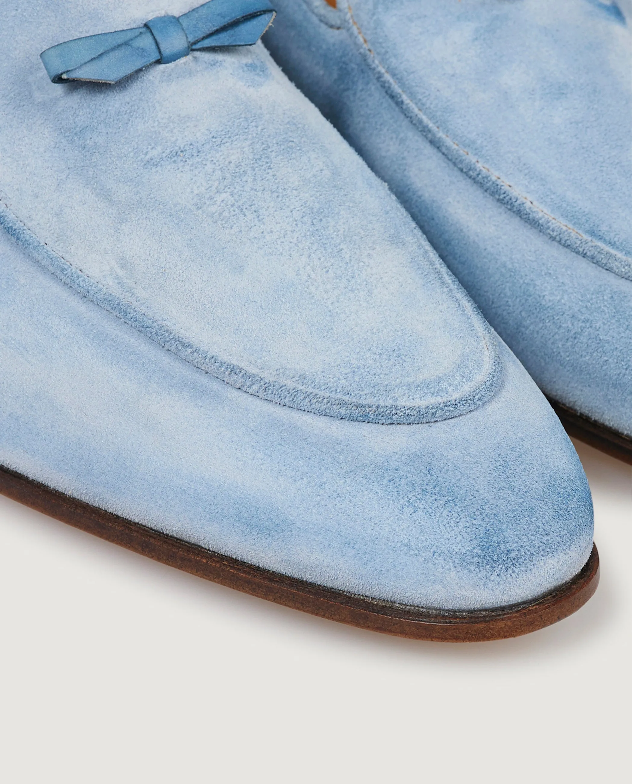 Suede Belgian Loafers - Lichtblauw sold by Pauw Amsterdam product image thumbnail 5