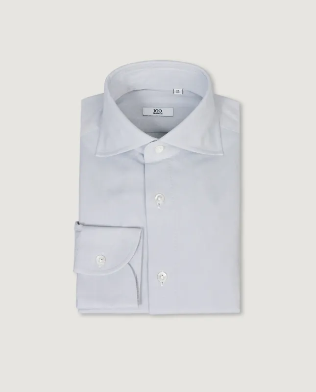 Twill Katoenen Shirt - Lichtgrijs sold by Pauw Amsterdam