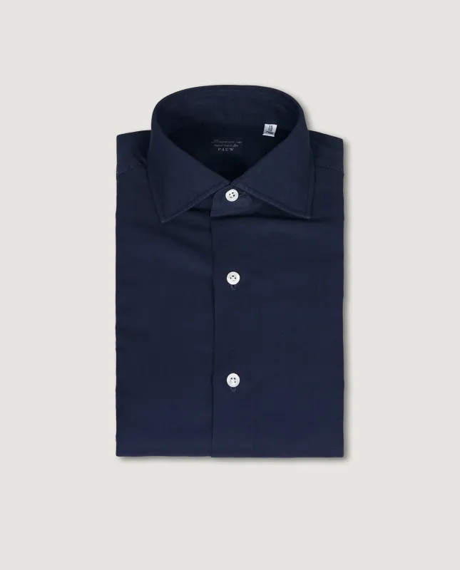 Katoen Linnen Shirt - Donkerblauw sold by Pauw Amsterdam