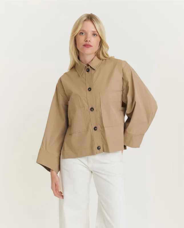 Twill Worker Jasje - Lichtbruin sold by Pauw Amsterdam