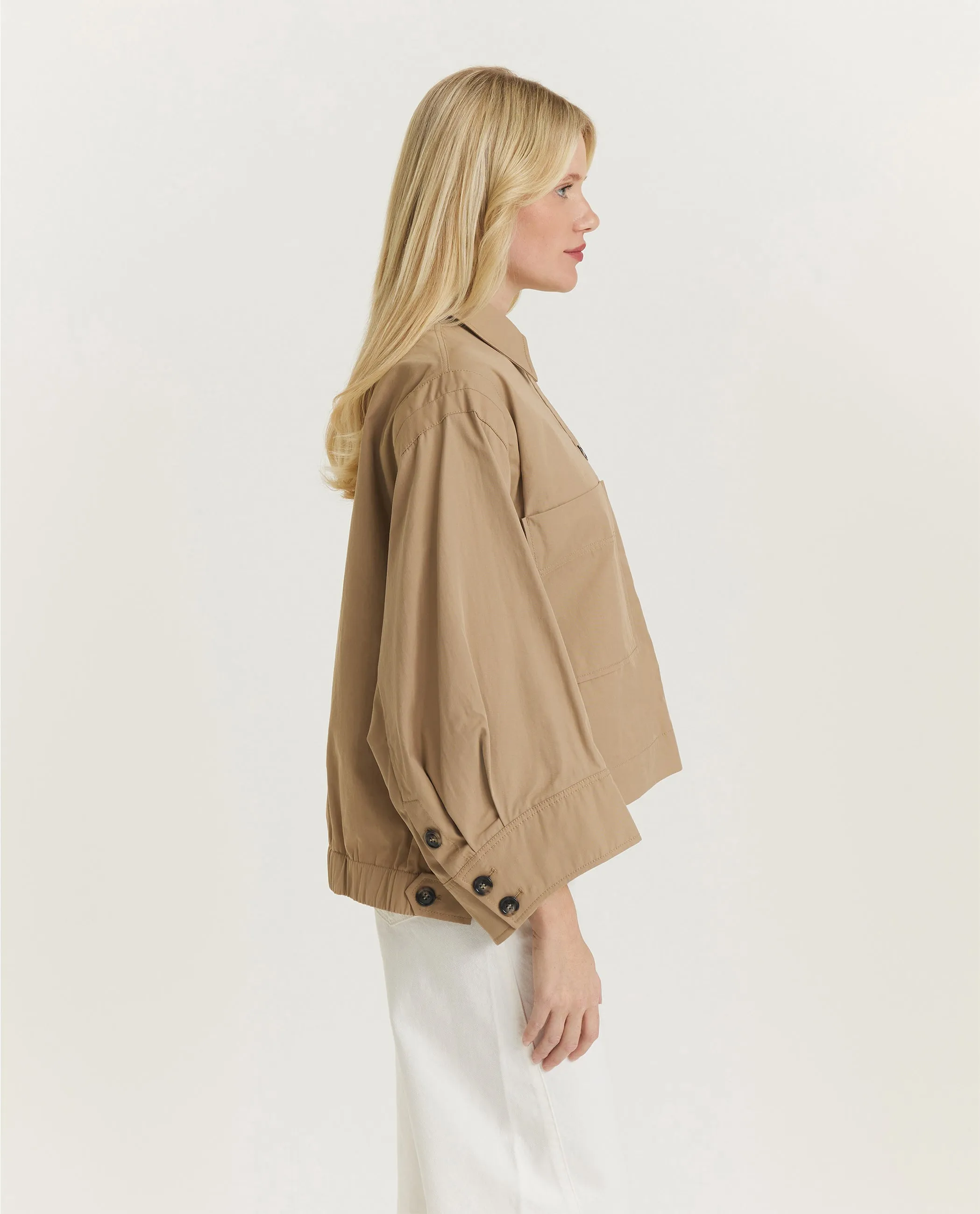 Twill Worker Jasje - Lichtbruin sold by Pauw Amsterdam product image thumbnail 4