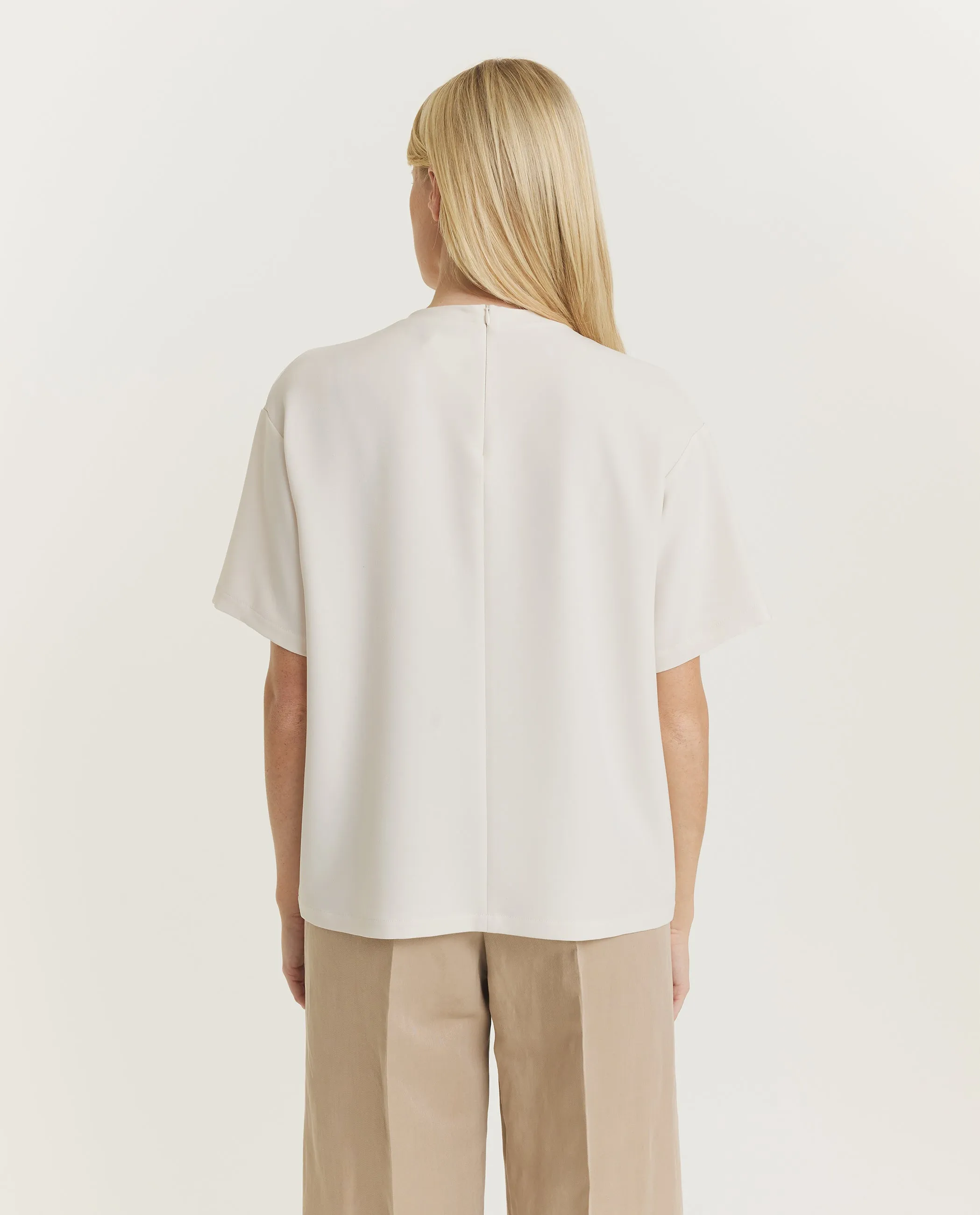 Korte Mouwen Top - Ecru sold by Pauw Amsterdam product image thumbnail 5