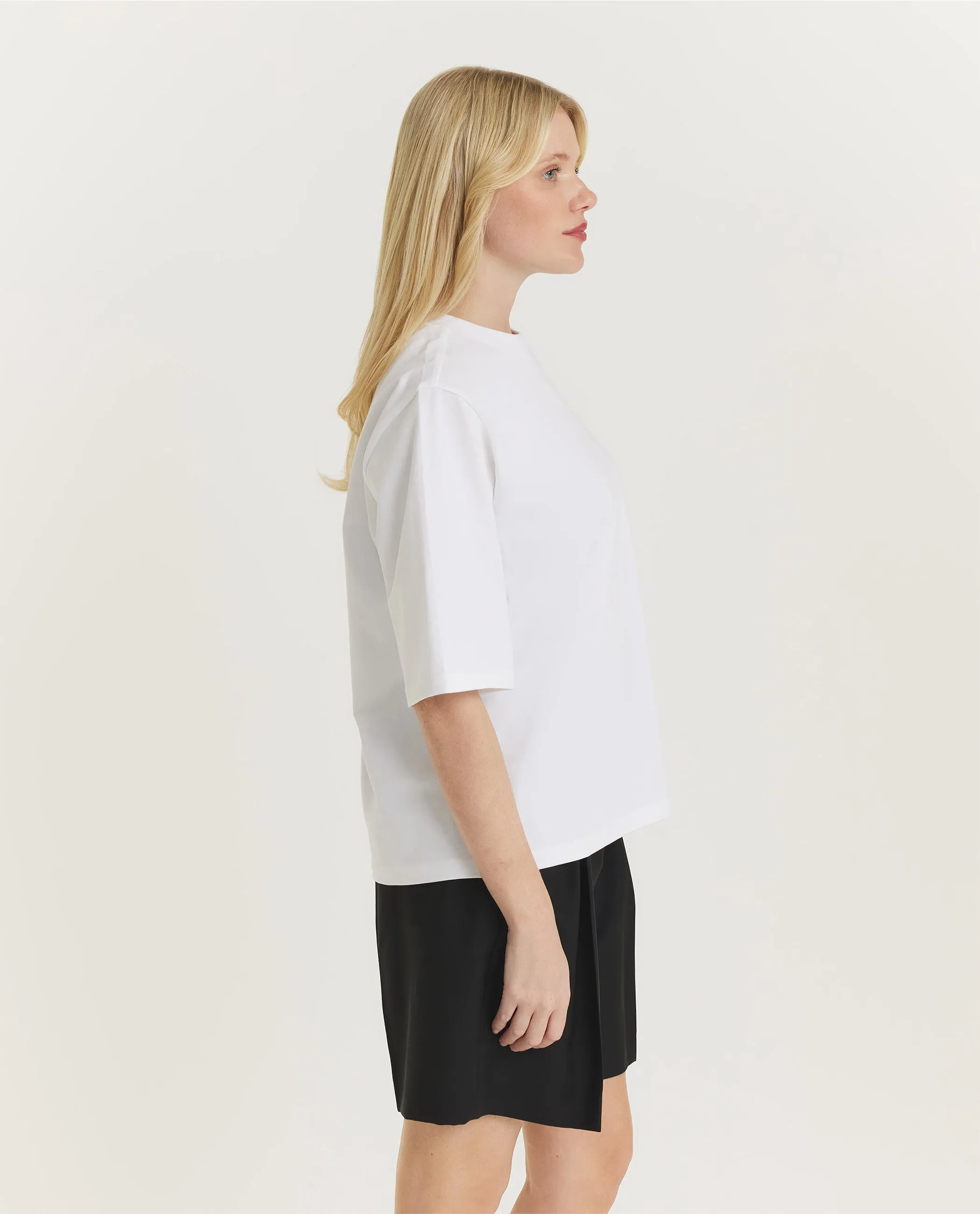 Oversized Katoenen T-Shirt - Wit sold by Pauw Amsterdam product image thumbnail 4