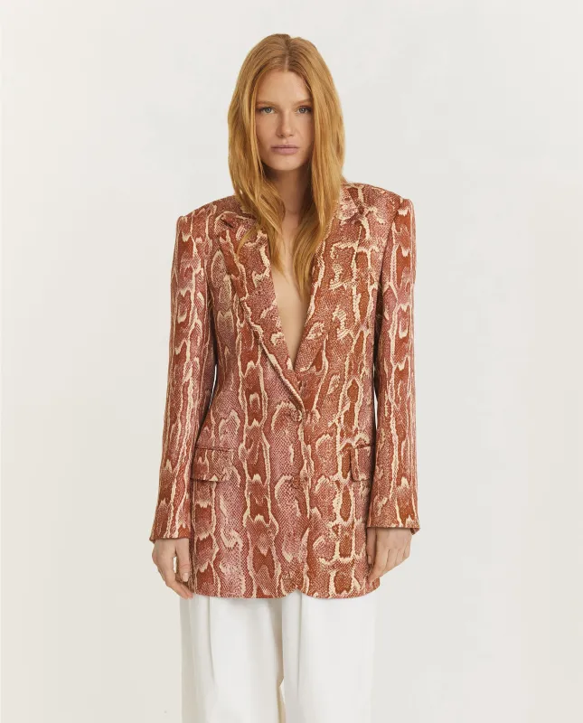 Jacquard Blazer - Oranje sold by Pauw Amsterdam