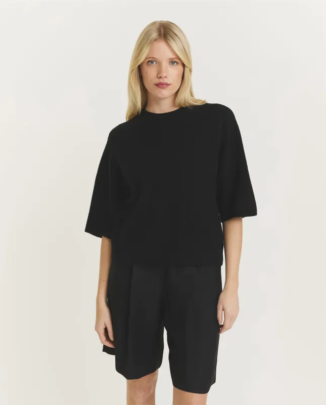 Korte Mouwen Top - Zwart sold by Pauw Amsterdam