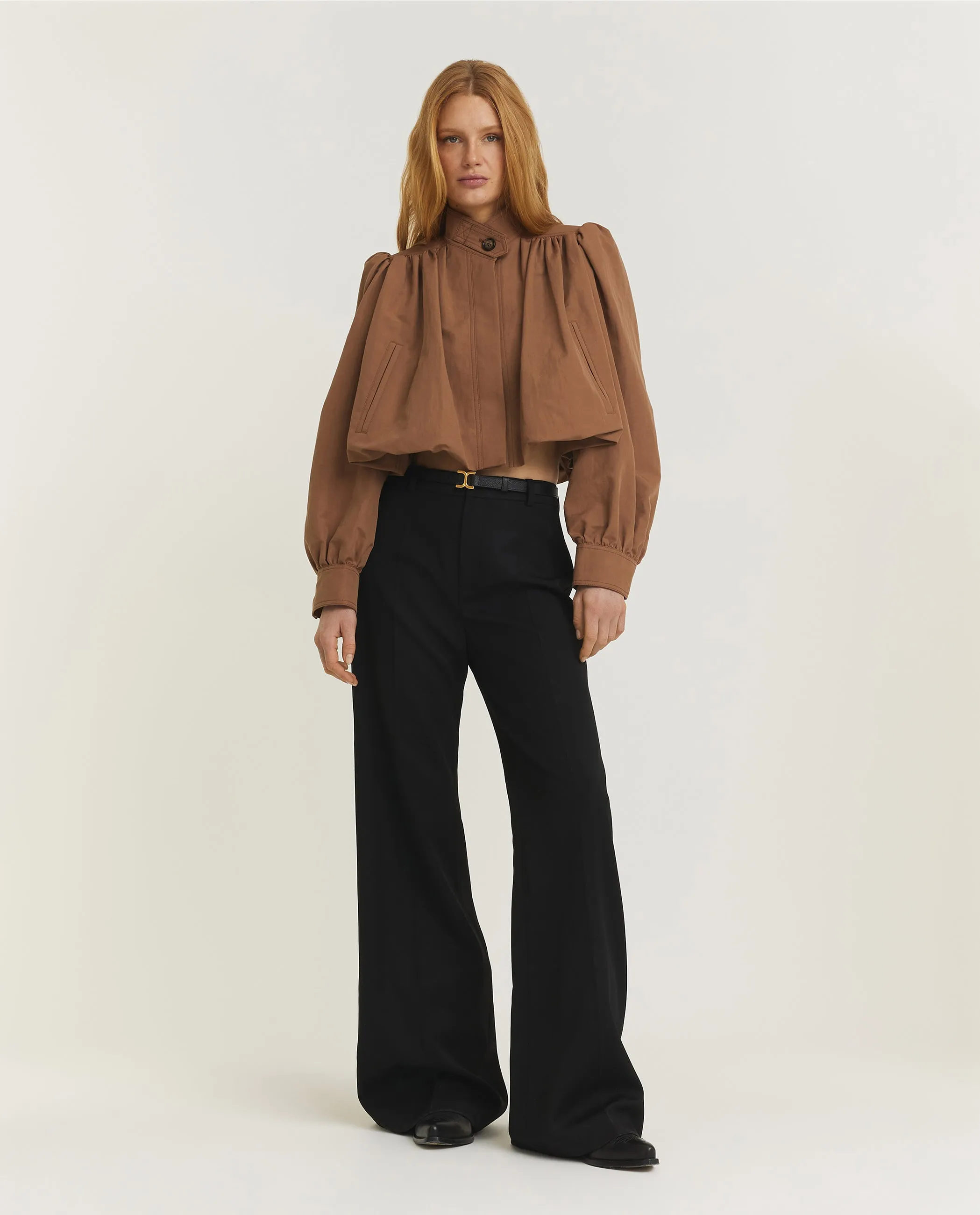 Flared Tailored Pantalon - offline only - Zwart sold by Pauw Amsterdam