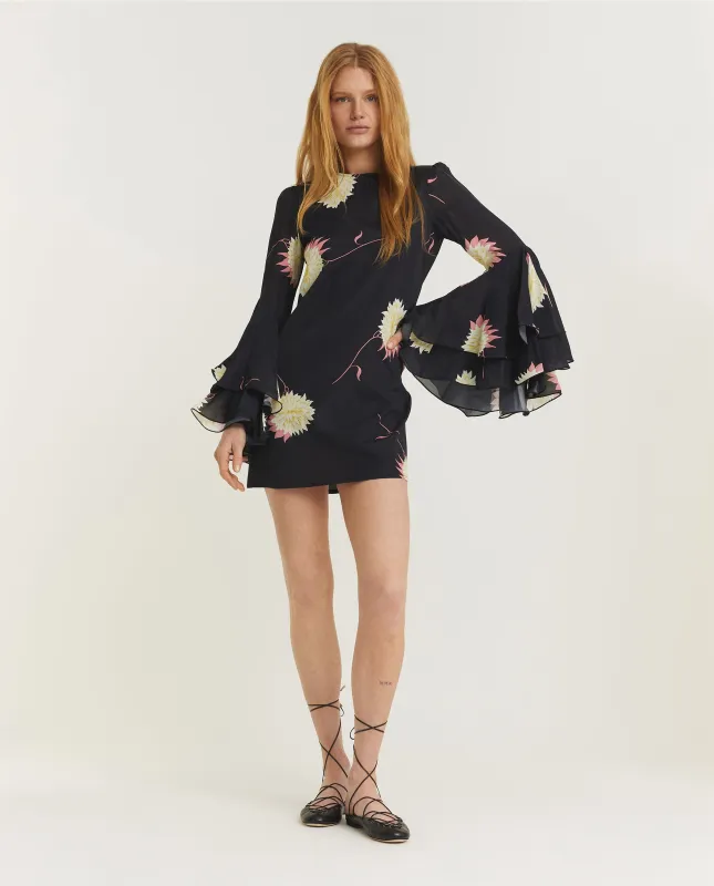 Friday Florale Jurk - Zwart sold by Pauw Amsterdam