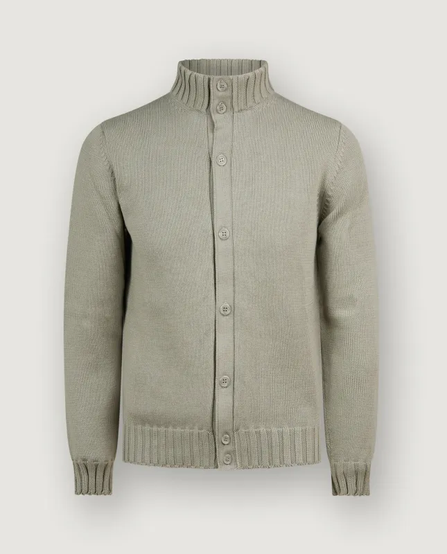 Katoenen Vest met Knopen - Groen sold by Pauw Amsterdam