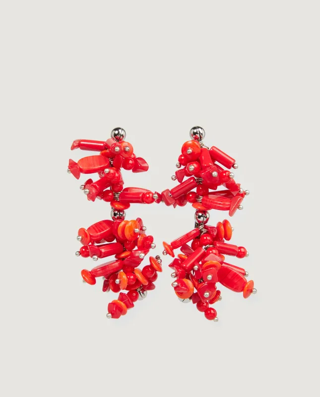 Pin Oorbel - Rood sold by Pauw Amsterdam