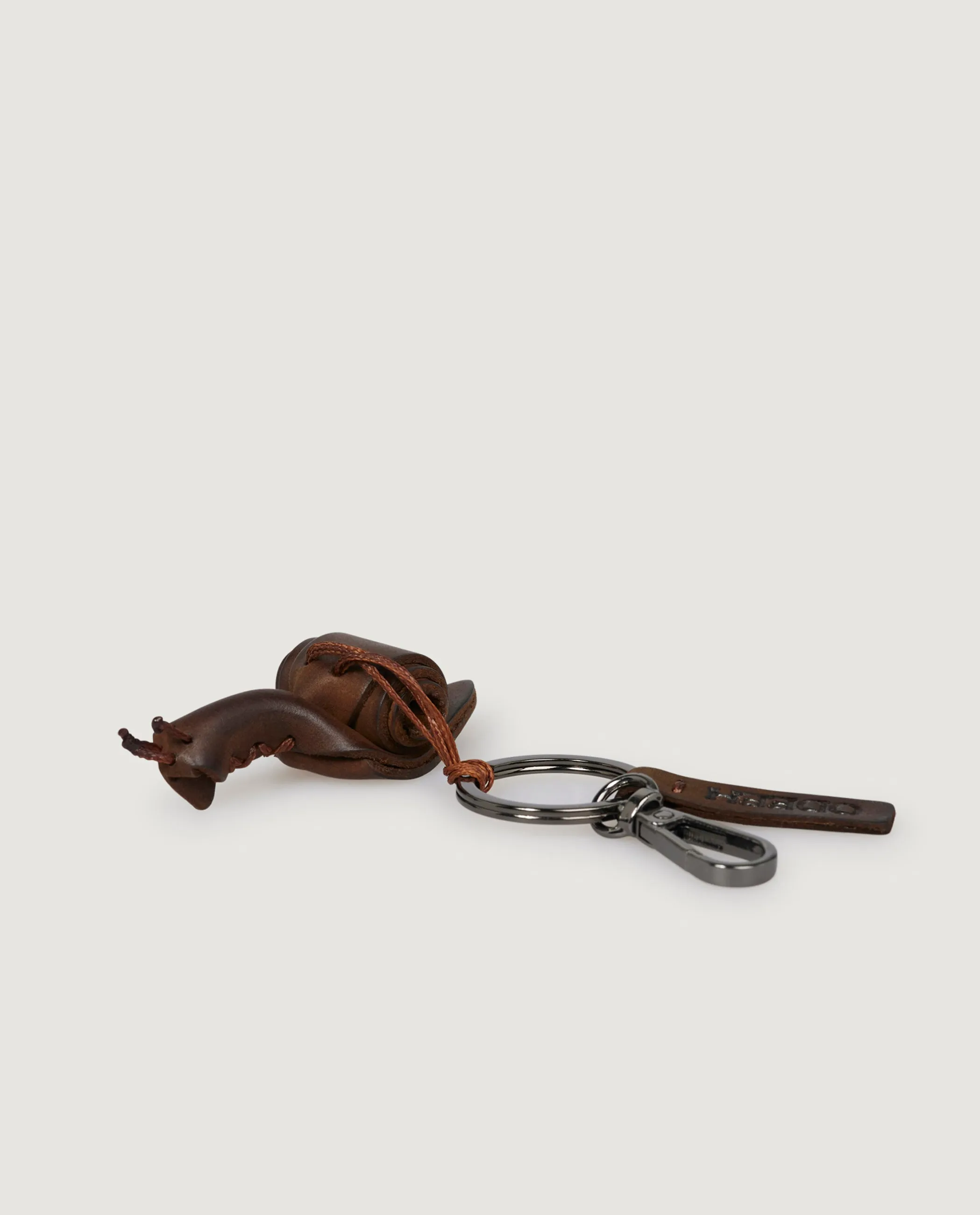 Lederen Slak Sleutelhanger - Bruin sold by Pauw Amsterdam