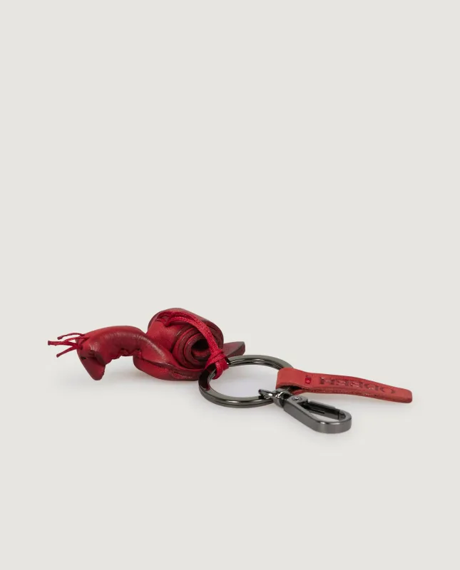 Lederen Slak Sleutelhanger - Rood sold by Pauw Amsterdam