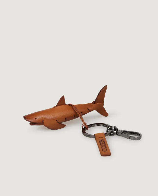Lederen Haai Sleutelhanger - Lichtbruin sold by Pauw Amsterdam