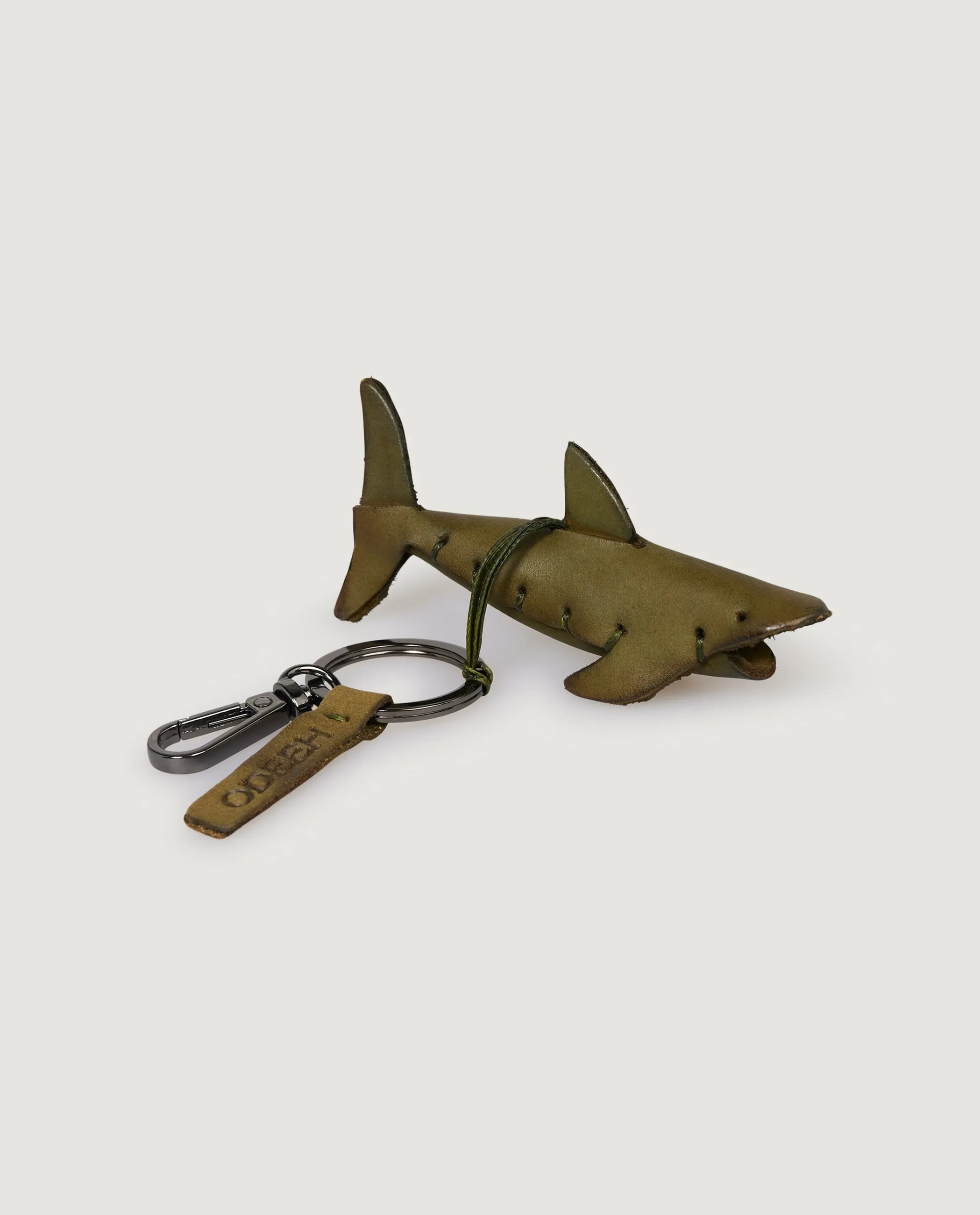 Lederen Haai Sleutelhanger - Groen sold by Pauw Amsterdam product image thumbnail 2