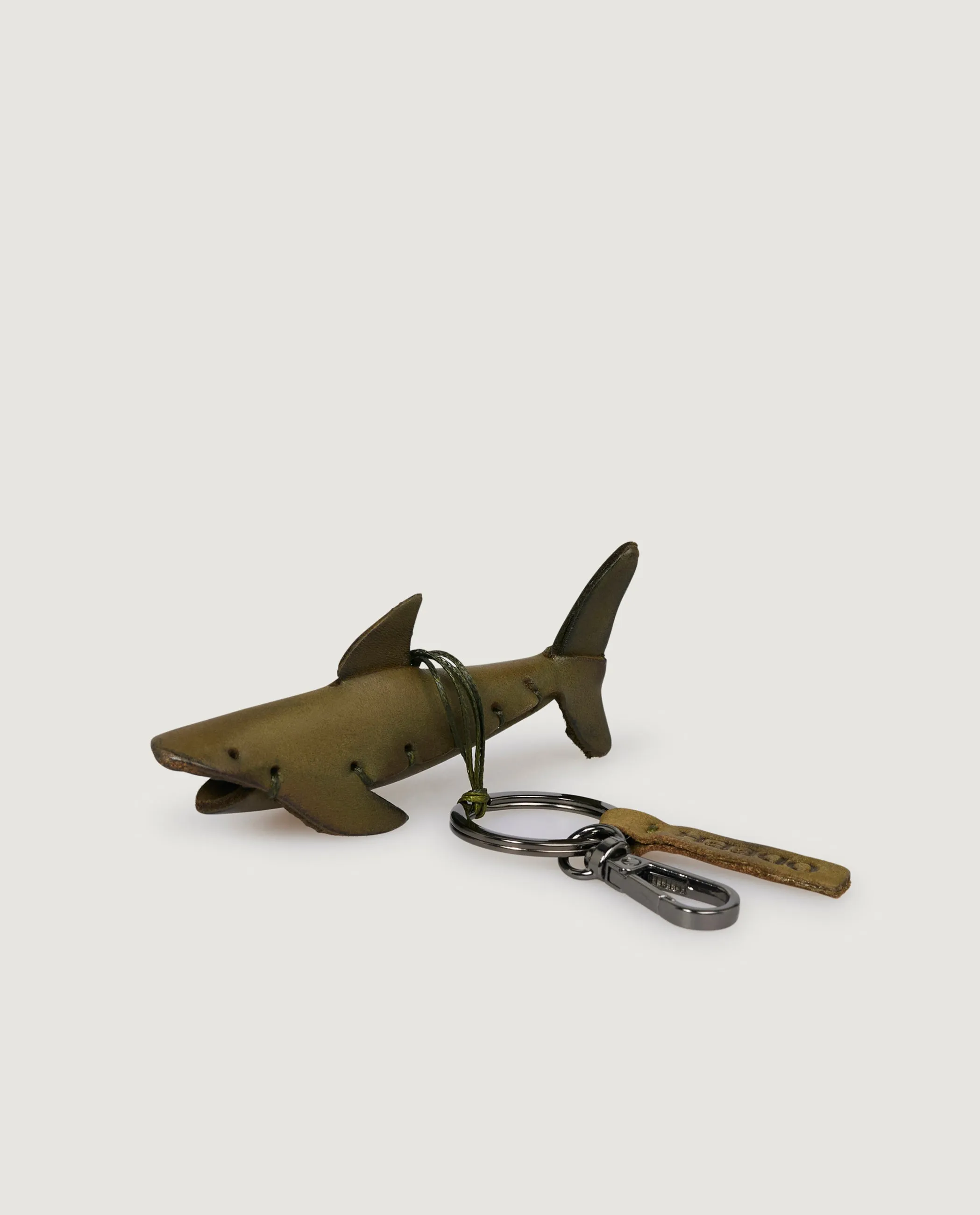 Lederen Haai Sleutelhanger - Groen sold by Pauw Amsterdam
