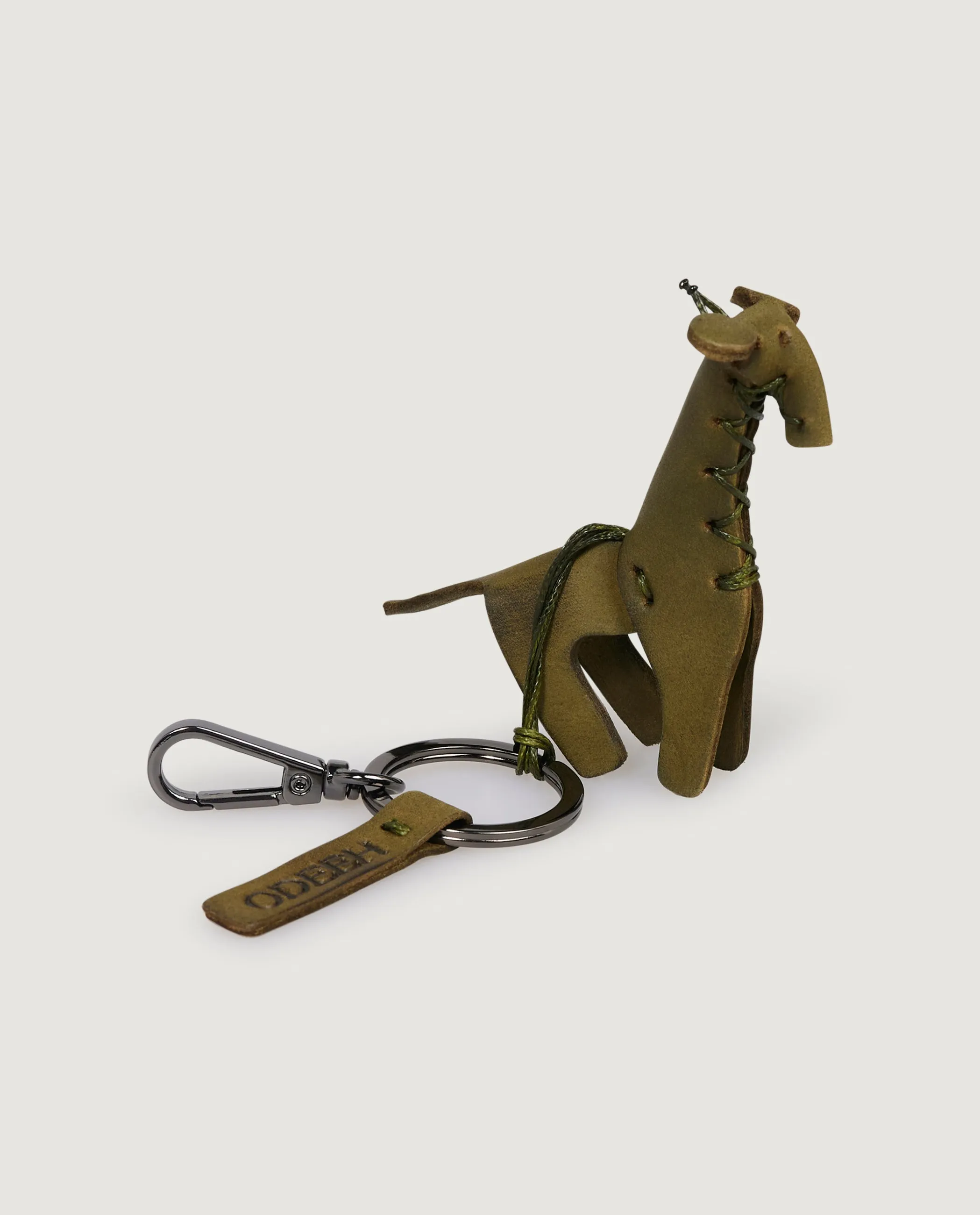 Lederen Giraffe Sleutelhanger - Groen sold by Pauw Amsterdam product image thumbnail 2