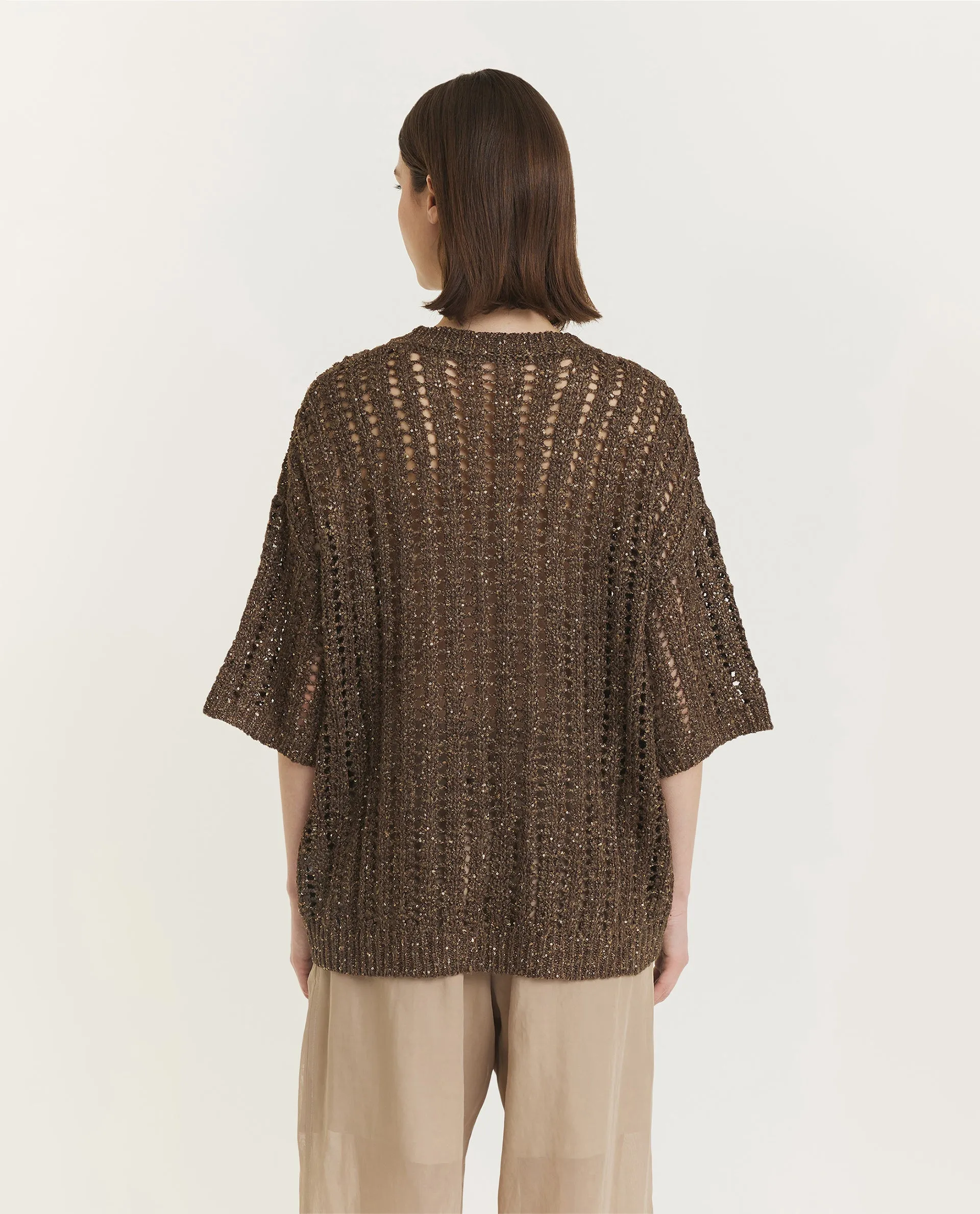 Korte Mouwen Sweater - Bruin sold by Pauw Amsterdam product image thumbnail 3