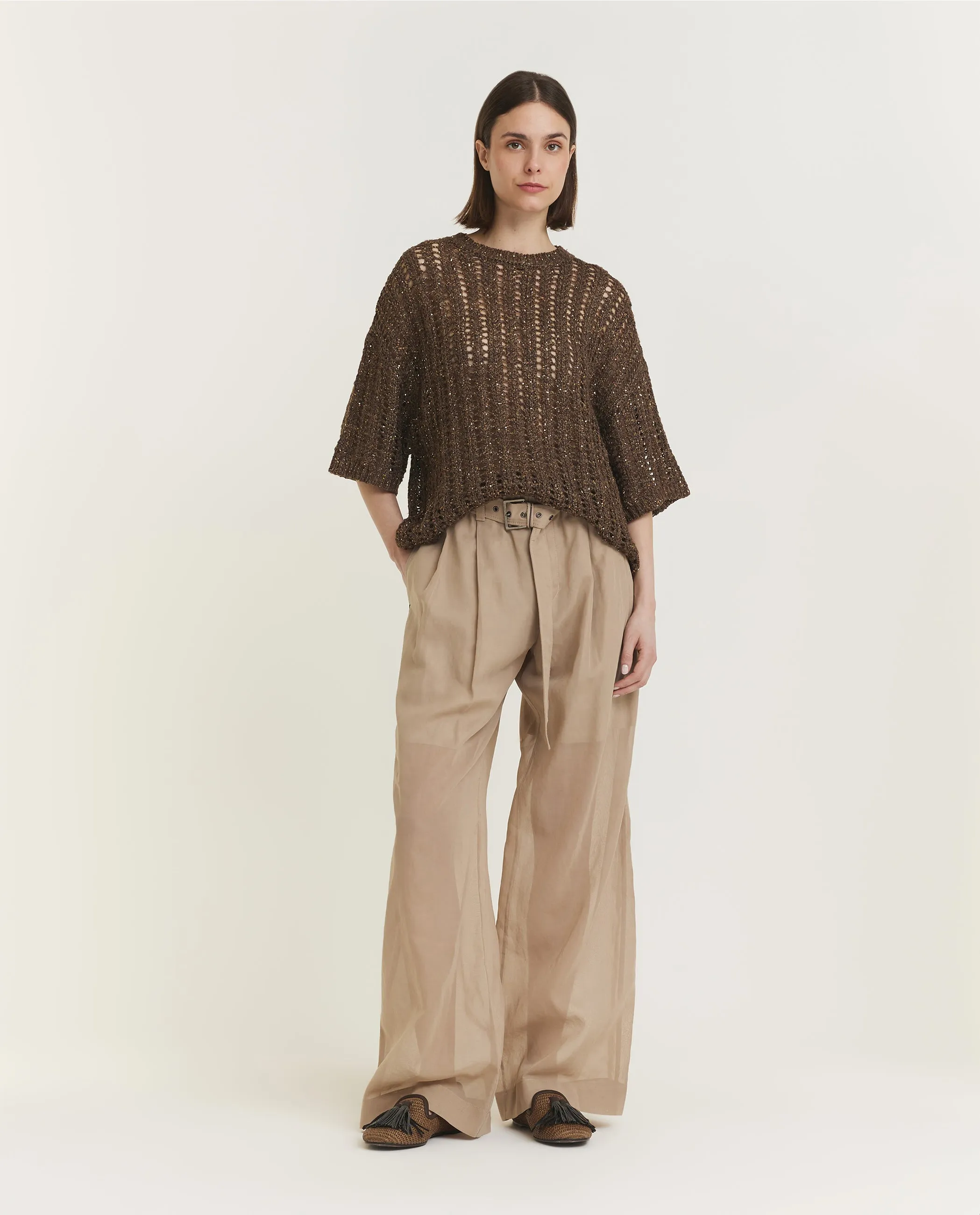 Korte Mouwen Sweater - Bruin sold by Pauw Amsterdam product image thumbnail 4